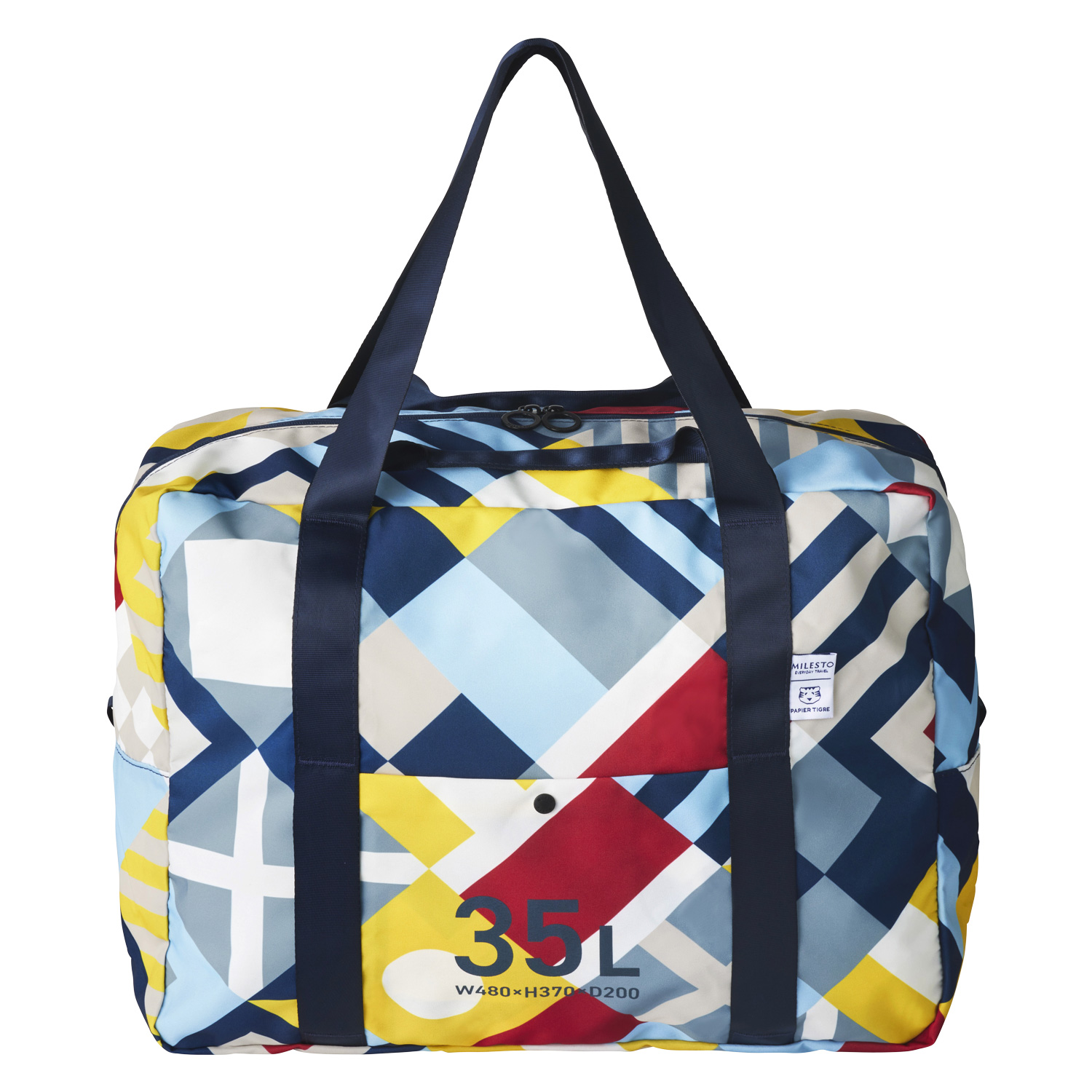 ミレスト MILESTO ボストンバッグ メンズ レディース 35L 大容量 旅行 POCKETABLE BOSTON BAG ブルー MLS947 | MILESTO | 03