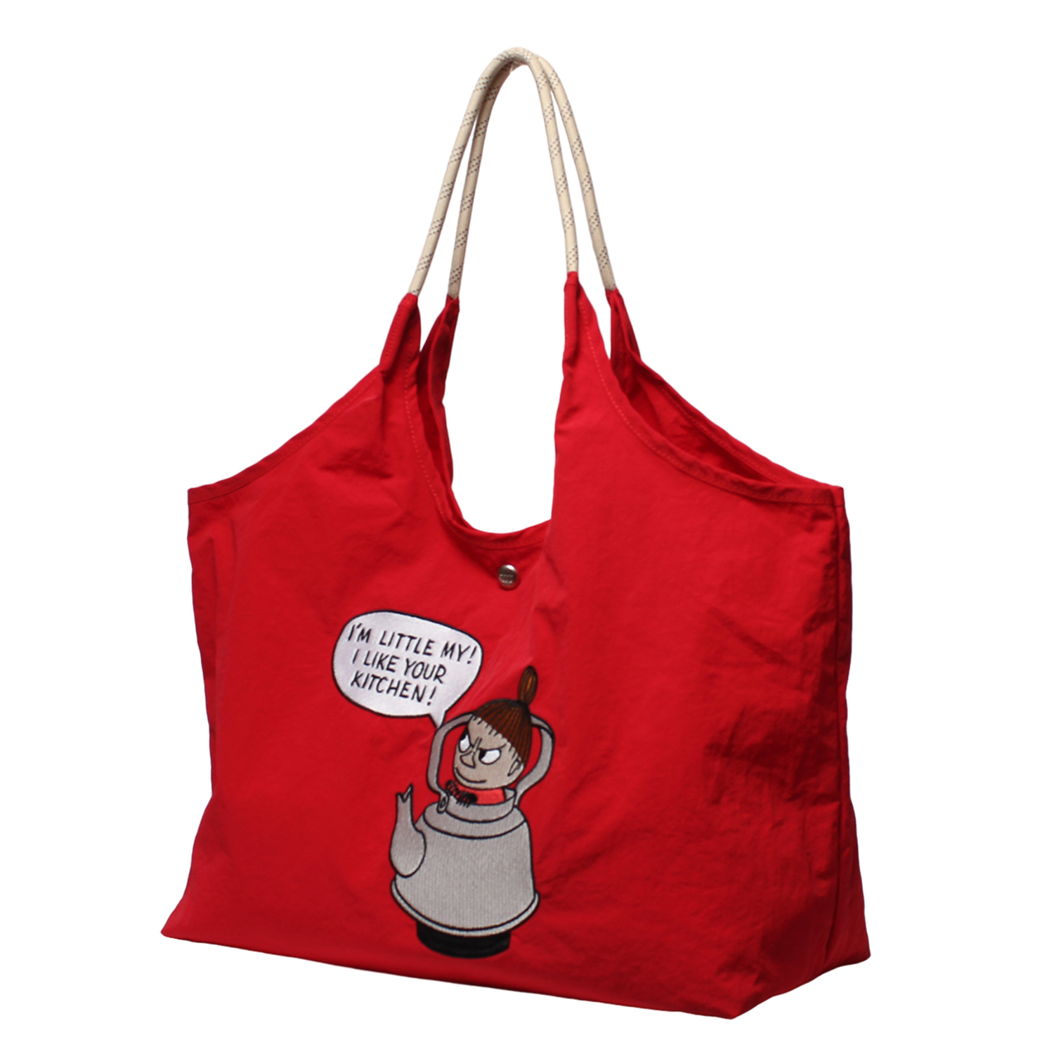 ムーミン MOOMIN トートバッグ エコバッグ ミイ スナフキン ニョロニョロ レディース 15L 撥水 軽量 刺繍 グレー カーキ レッド ブルー RMPK-01 | MOOMIN | 11