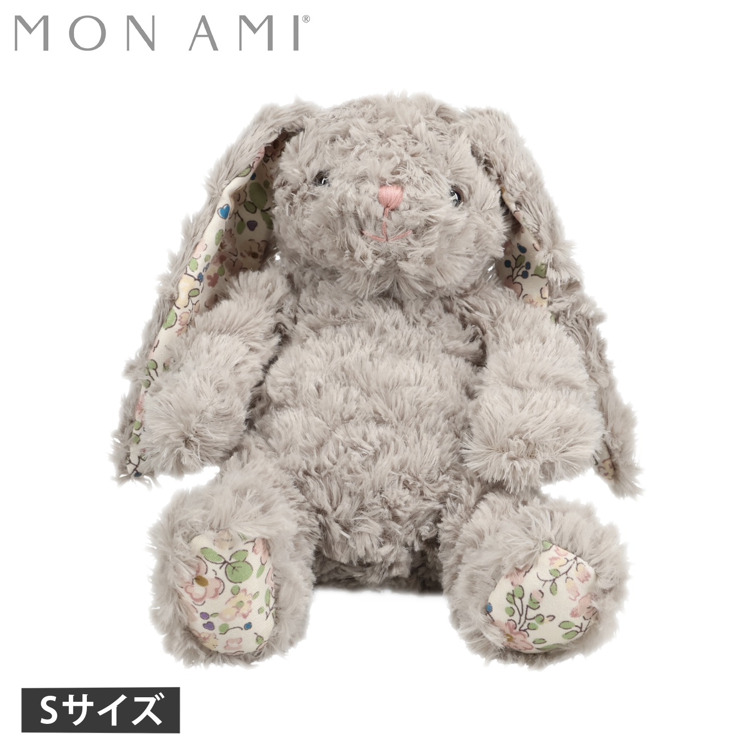 モナミ MON AMI ぬいぐるみ おもちゃ 人形 うさぎ フェイス グレー