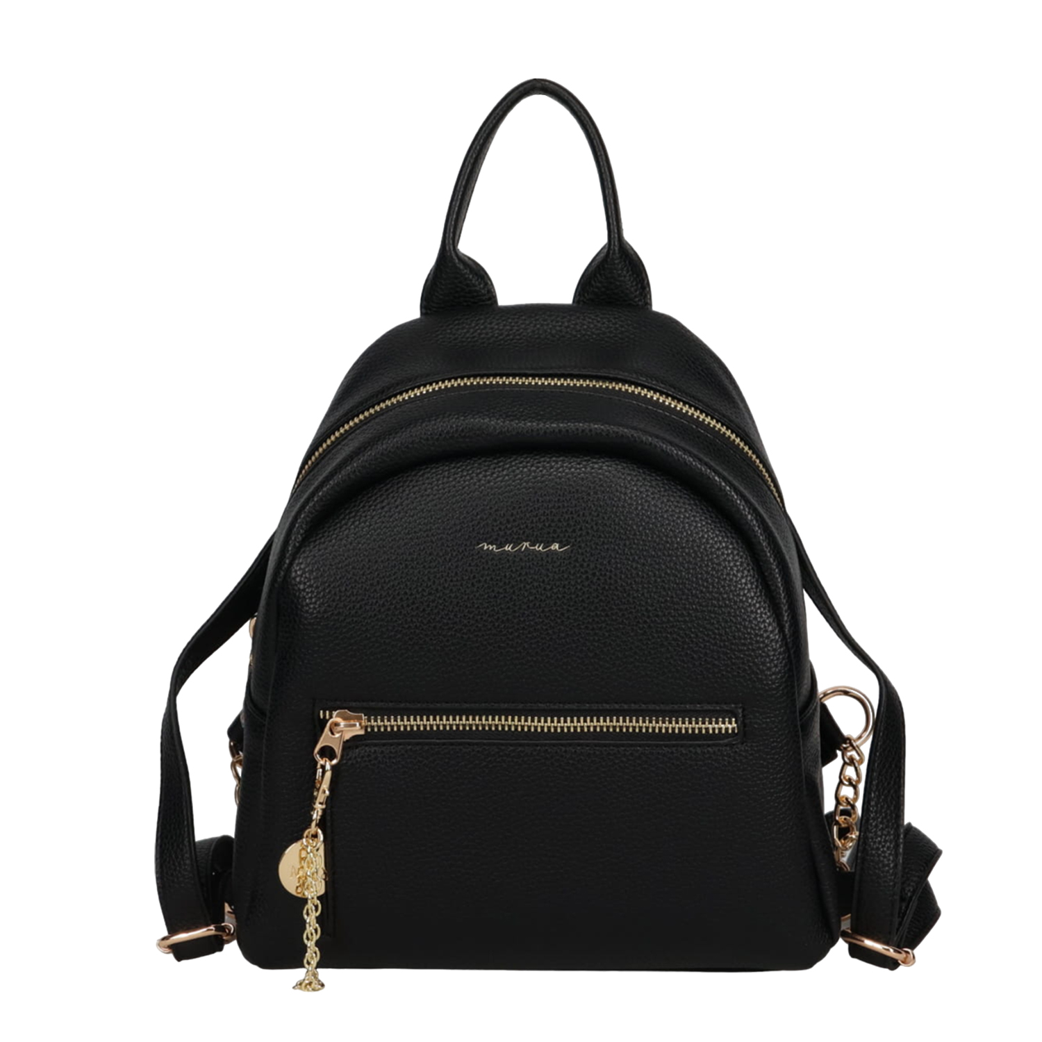 【美品】MURUA ムルーア　ミニリュック　ブラック MURUA ムルーア ミニリュック CASUAL MR-B1183