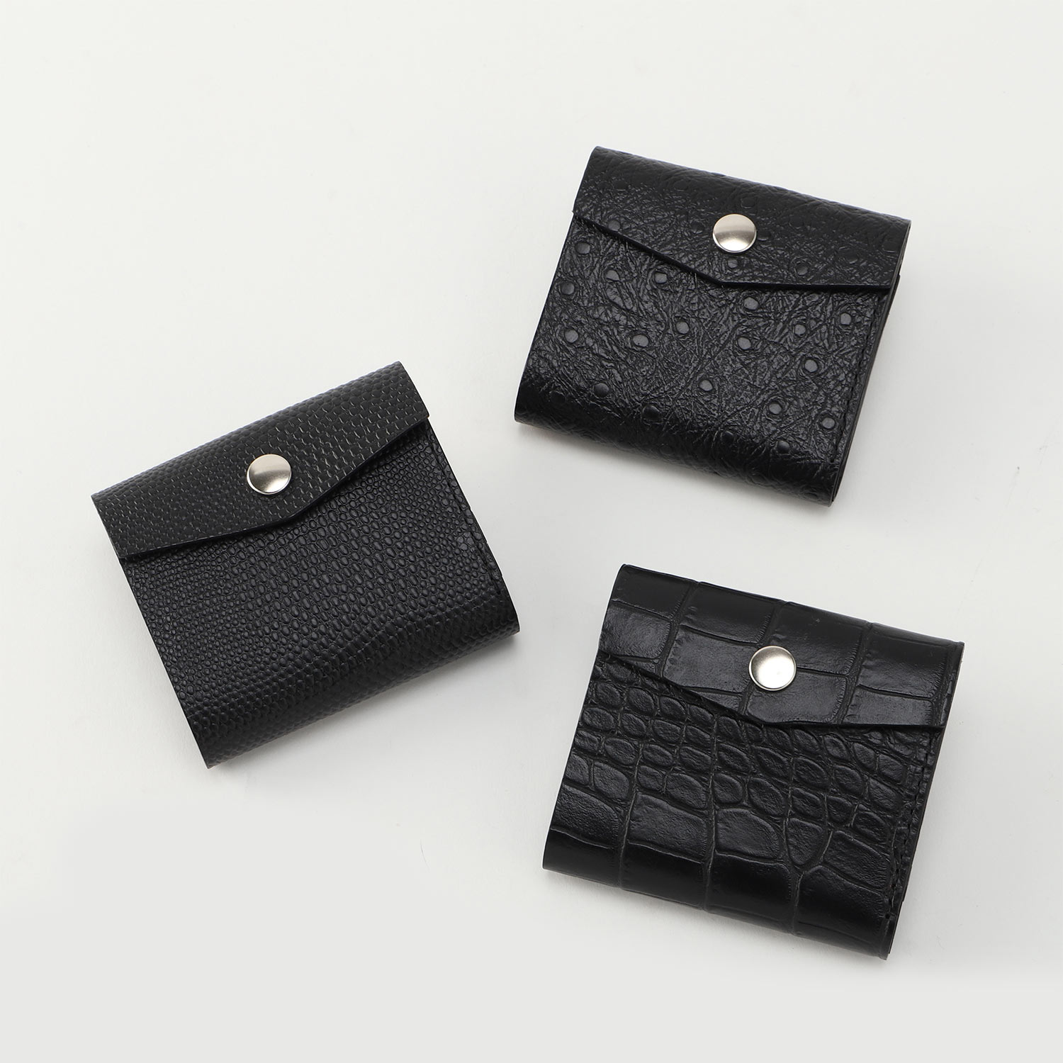 MASTER&Co. マスターアンドコー 財布 三つ折りミニ レディース 本革 コンパクト 小型 クロコ柄 IBIZA MINI WALLET ブラック 黒 MC1132 MASTER&Co（マスターアンドコー） MASTER&Co. 財布 三つ折りミニ