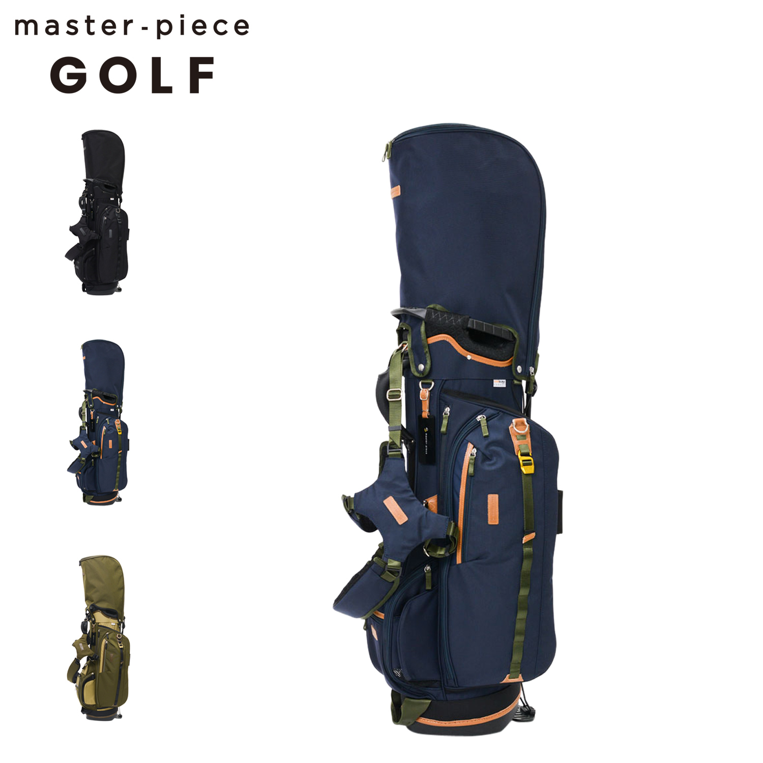 master-pieceキャディーバック、アイアンカバー付き master-piece GOLF（マスターピースゴルフ） マスターピース master