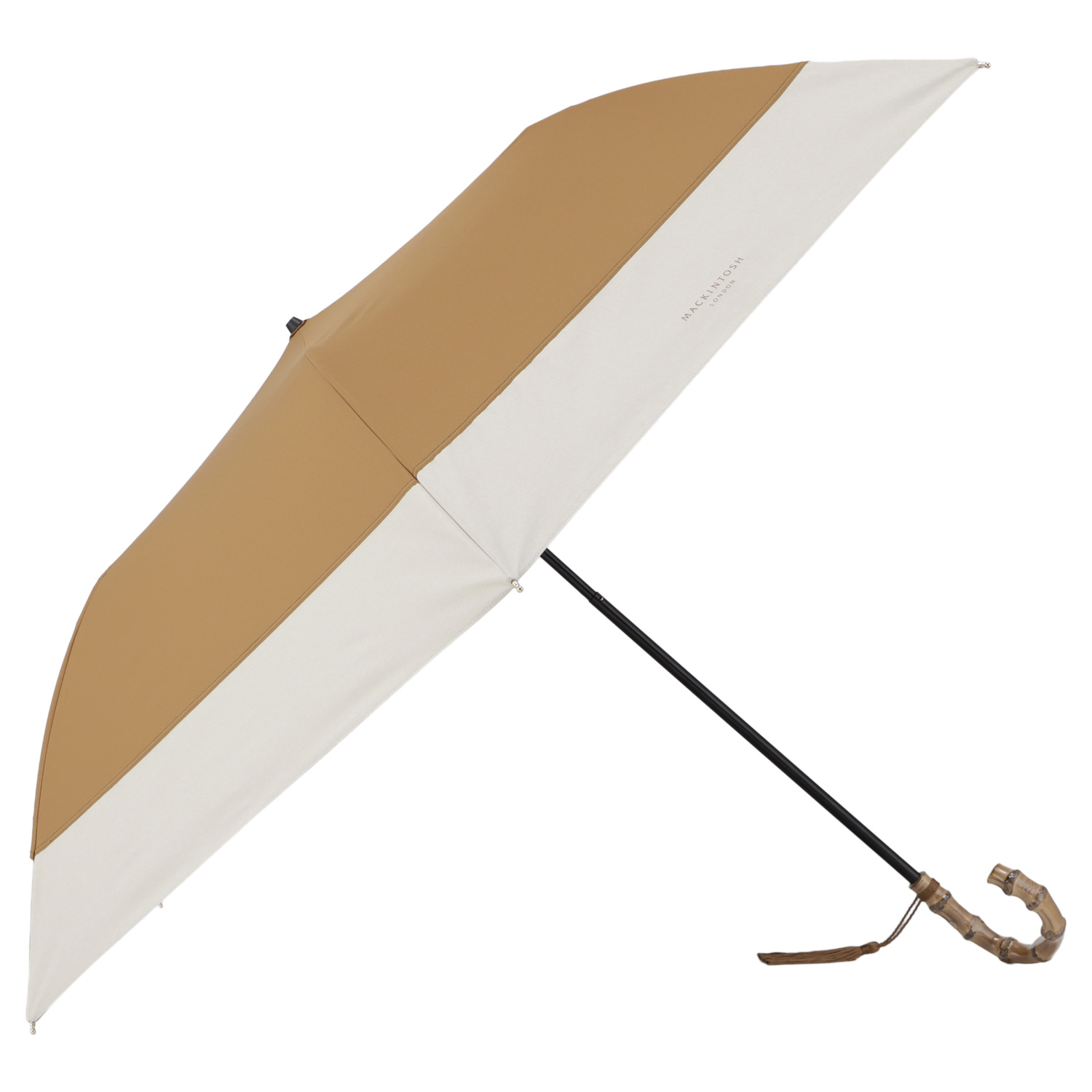 【新品】マッキントッシュ 折り畳み傘 UVカット ベージュ　晴雨兼用 日傘 雨傘 MACKINTOSH LONDON（マッキントッシュ ロンドン） 日傘 折りたたみ傘