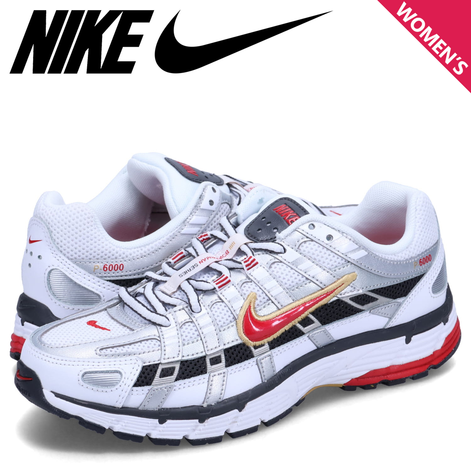 Nike P-6000 シューズ BV1021-001 シルバー NIKE ナイキ スニーカー レディース W P-6000 シルバー BV1021