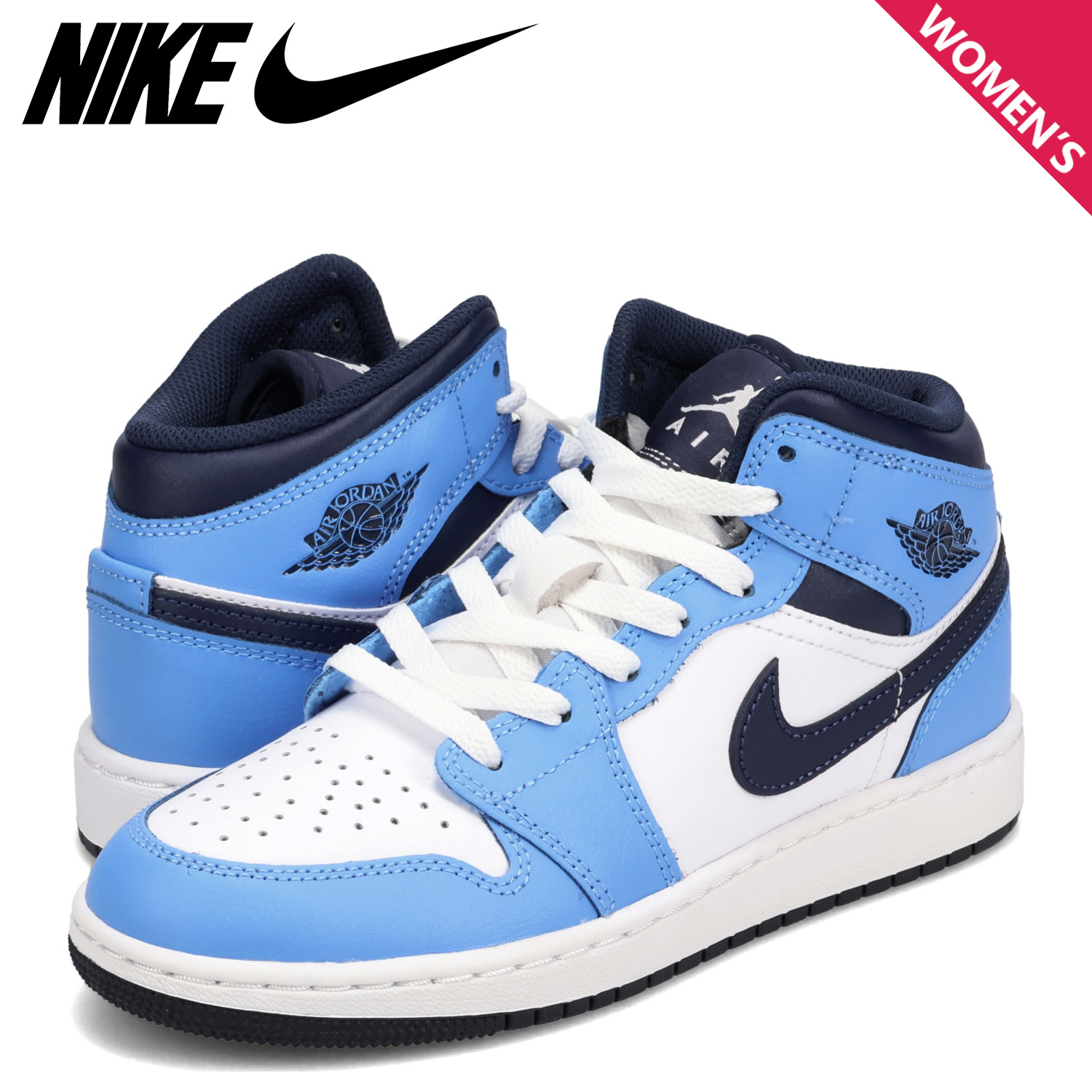 NIKE（ナイキ） エアジョーダン1 MID スニーカー レディース AIR