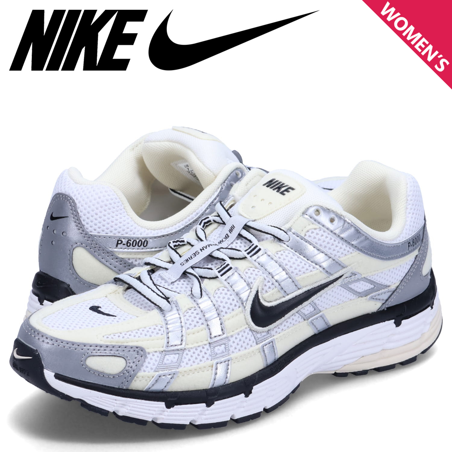 【Nike】FV6603-100★ P-6000女性用ランニングシューズ★ NIKE ナイキ スニーカー レディース W P-6000 オフ ホワイト