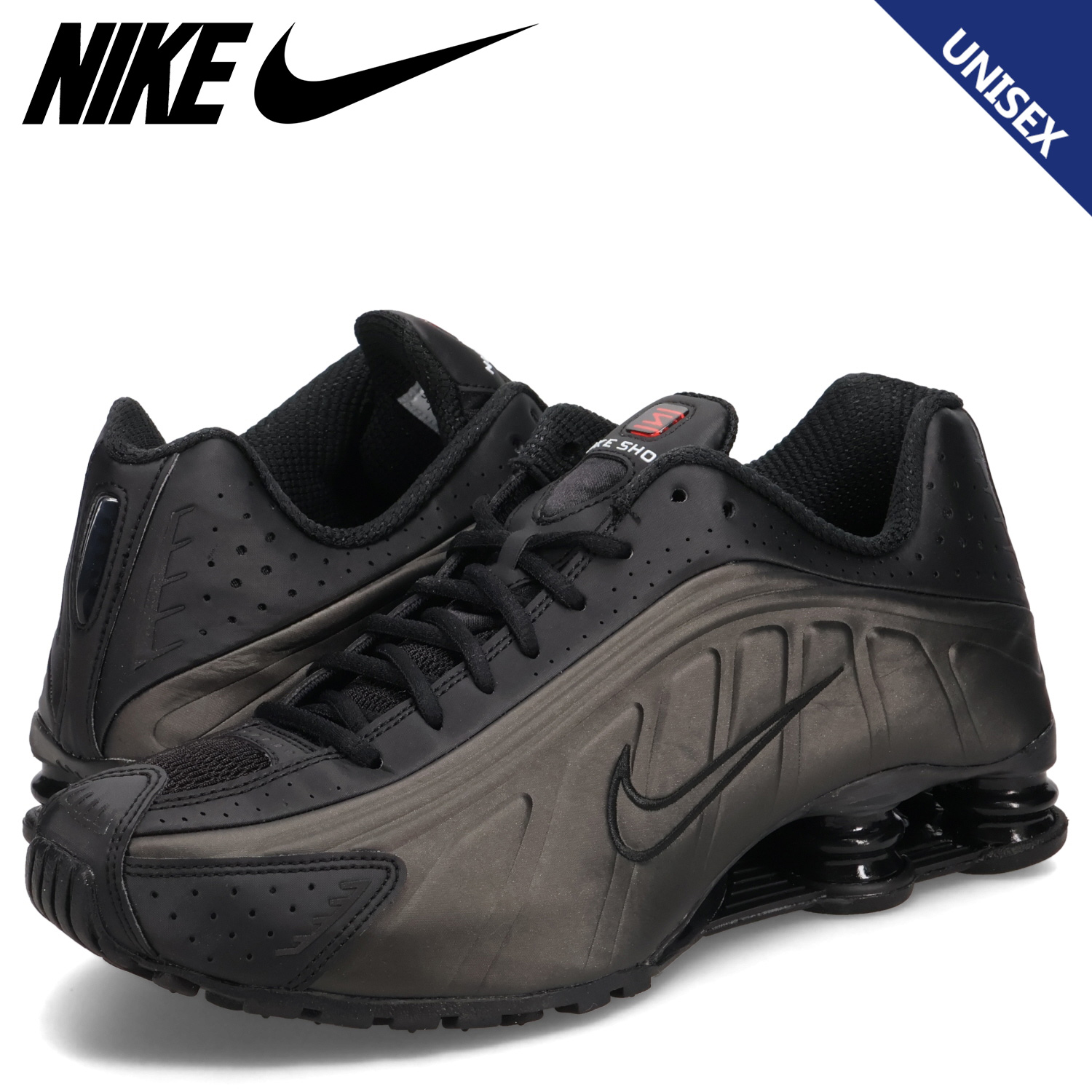 h*?様 NIKE ショックス R4 ブラック NIKE SHOX R4 BLACK/BLACK-BLACK-BRIGHT CRIMSON（ナイキ