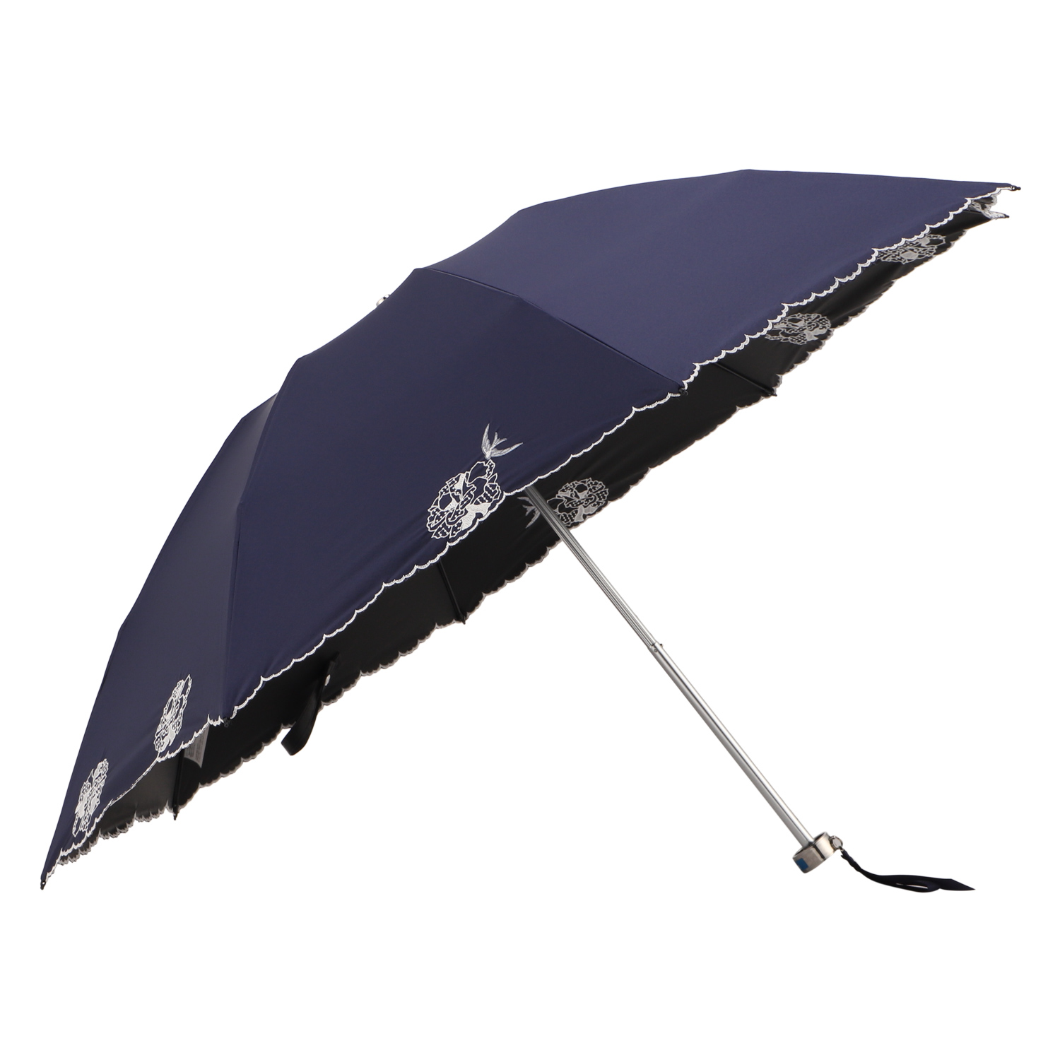 NINA RICCI  サマーシールド　1級遮光　ニナリッチ　黒　晴雨兼用　遮熱 NINA RICCI ニナリッチ 折りたたみ傘 日傘 雨傘 晴雨兼用傘