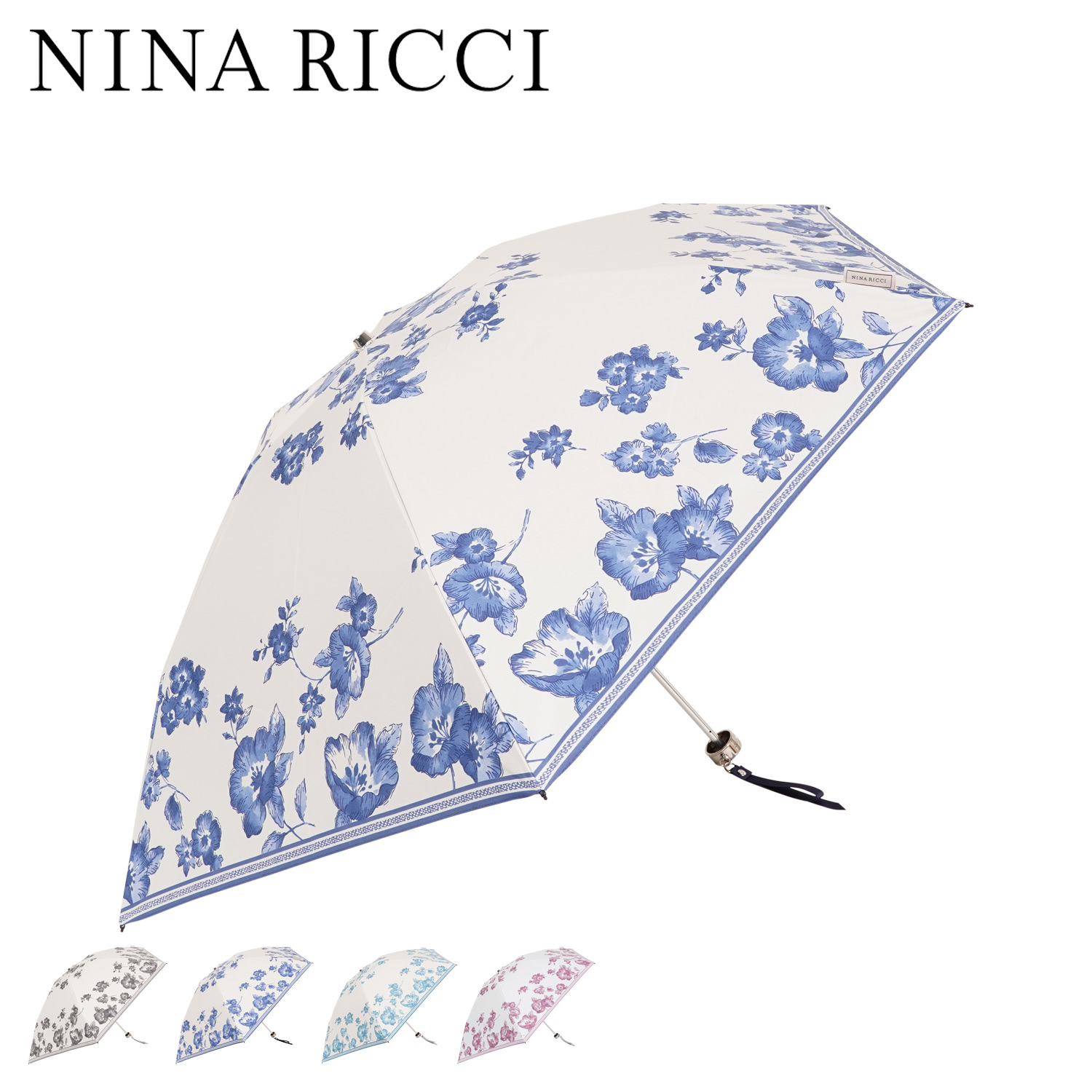 ニナリッチ NINA RICCI 日傘 折りたたみ 遮光 晴雨兼用 レディース 