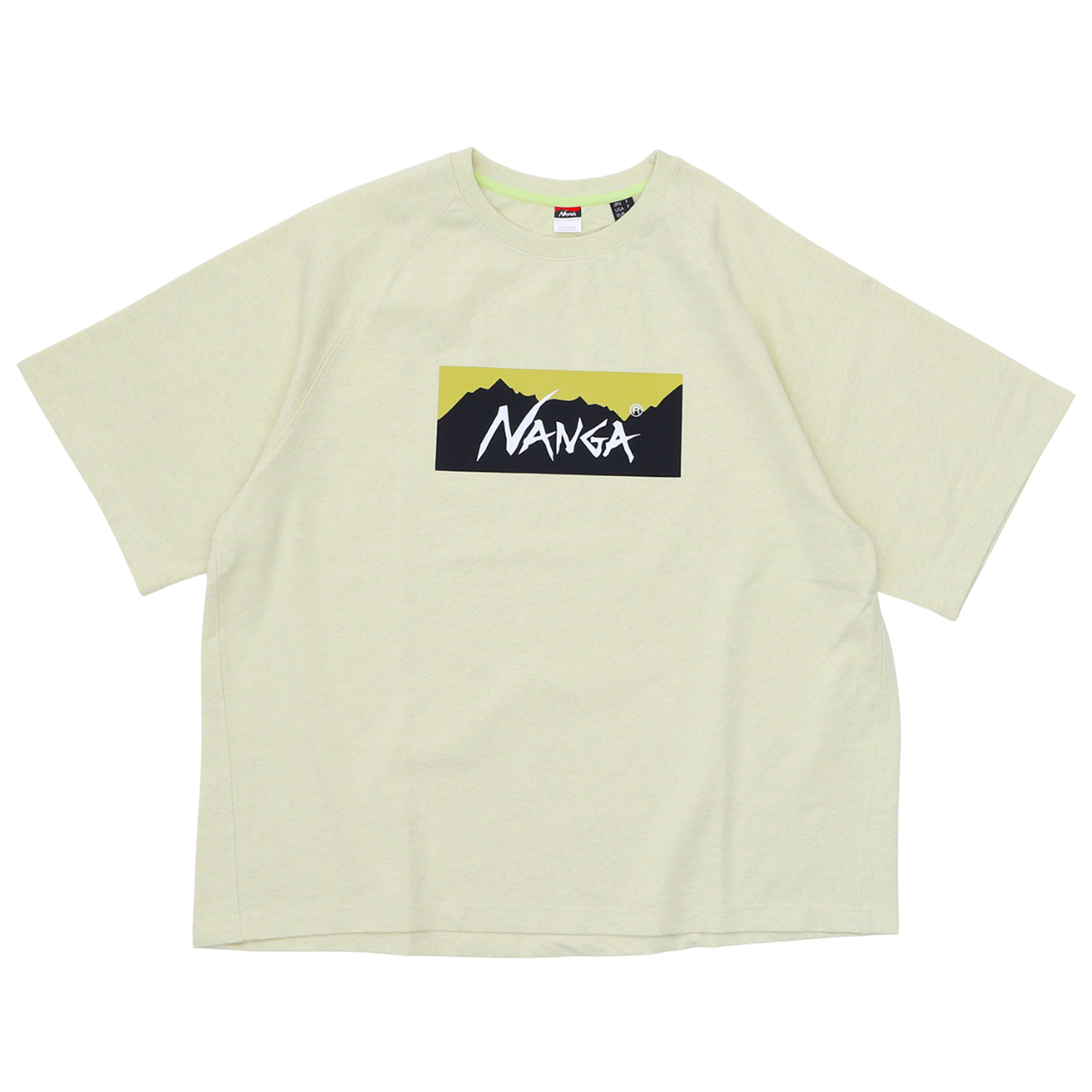 NANGA ナンガ Tシャツ 半袖 エコハイブリッド ボックスロゴ ルーズフィットティー ブラック ...