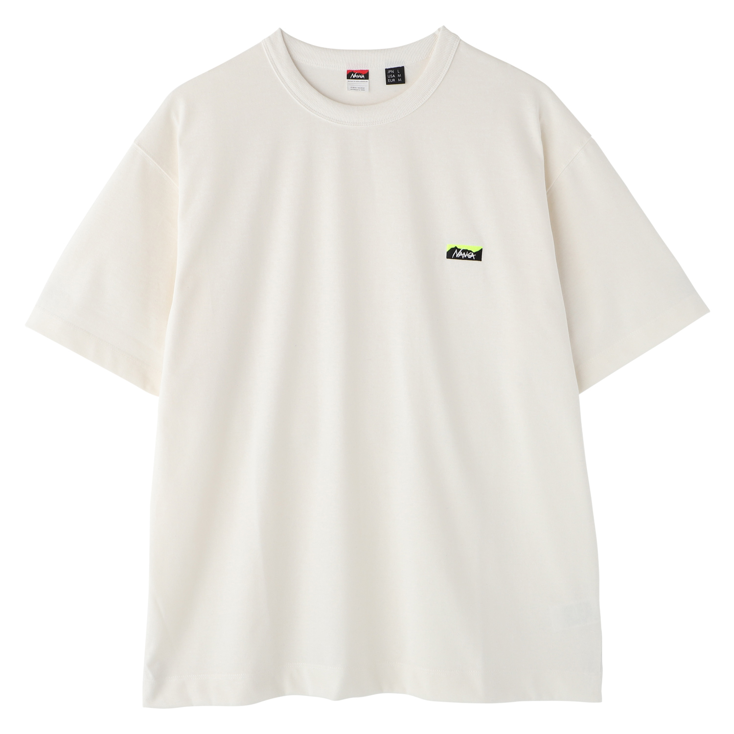 NANGA ナンガ Tシャツ 半袖 エコ ハイブリッド ボックスロゴ エンブロイダリーティー メンズ レディース 綿 ドライ ブラック ホワイト 黒 白 5830 | NANGA | 02