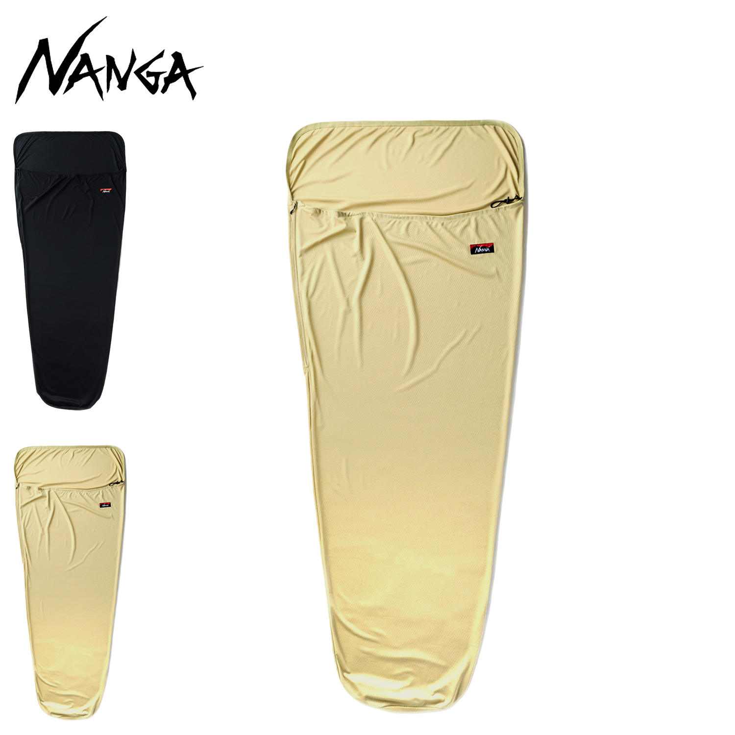 NANGA ナンガ インナーシーツ シュラフ 寝袋用 スリーピング バッグ マミー型 SLEEPING BAG INNER SHEET ブラック  ベージュ 黒 NS2244-2Z302 : nng-ns2244-2z302 : スニークオンラインショップ - 通販 - Yahoo!ショッピング