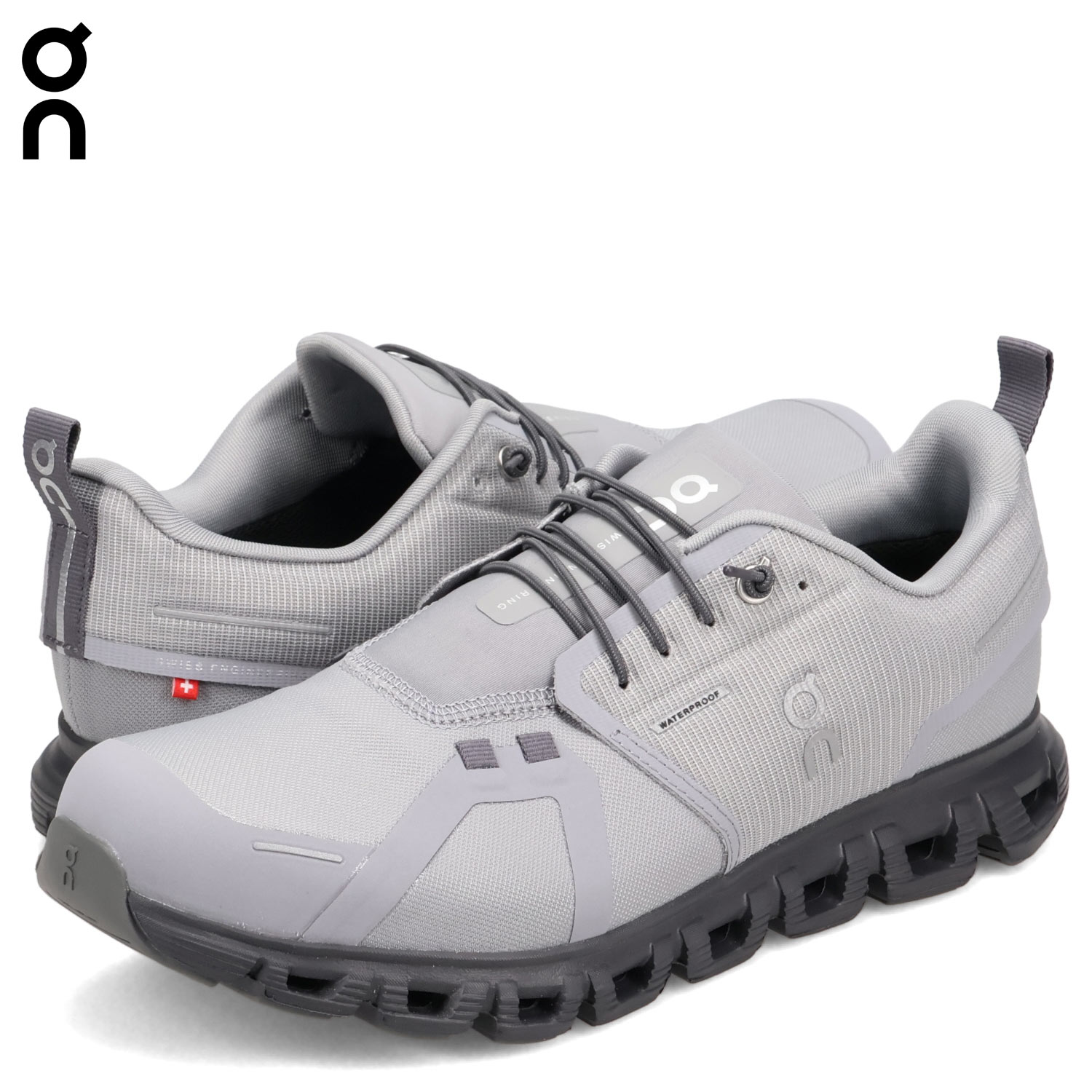 On オン　クラウド5WP ウォータープルーフ　スニーカー　25cm グレー On オン クラウド5WP ウォータープルーフ スニーカー 25cm グレー ON