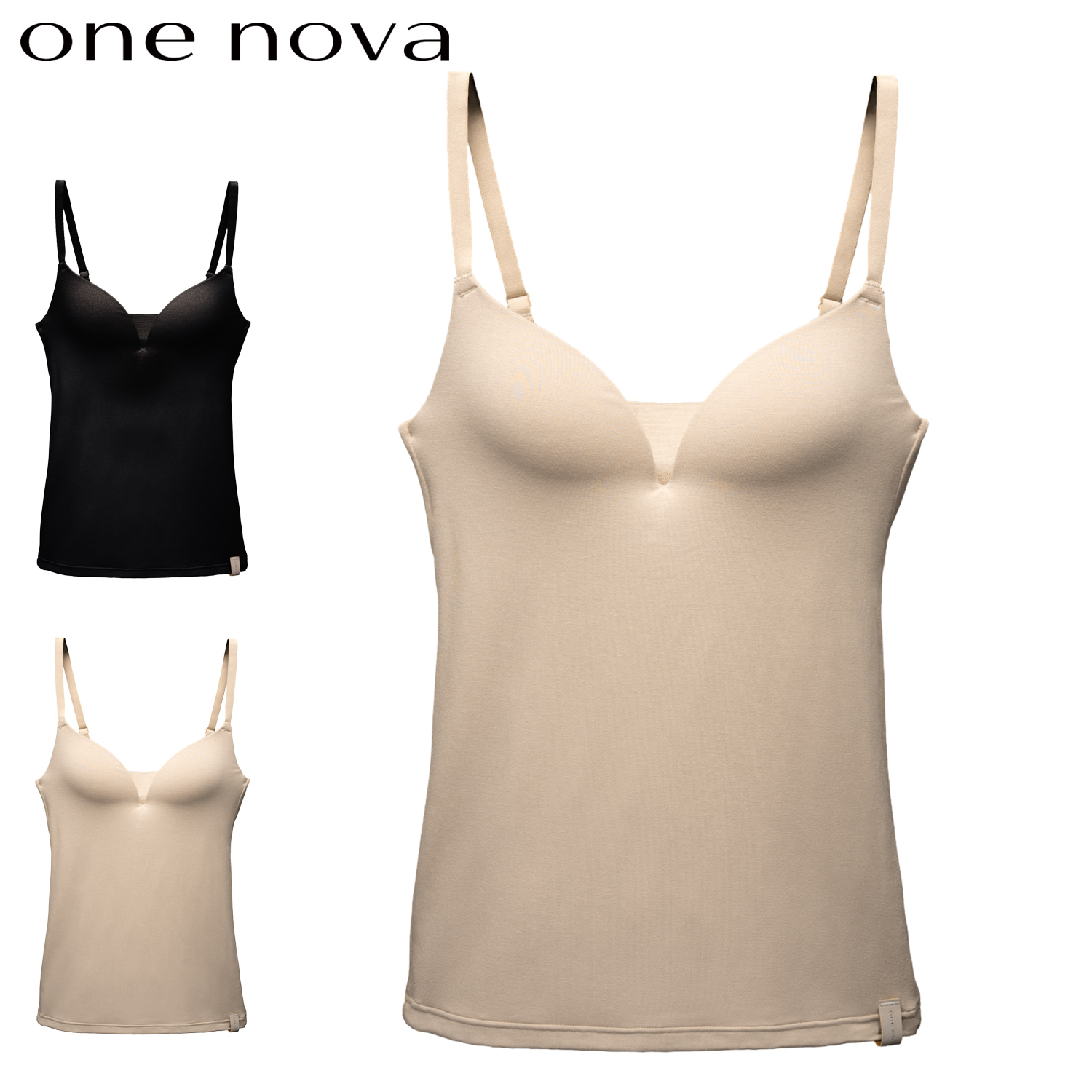 ONE NOVA ワンノバ キャミソール ブラキャミソール 下着 インナー レディース 素肌 3D設計 調温 調湿 3D WIRELESS BRA CAMISOLE NV24020 ONE NOVA ワンノバ キャミソール ブラキャミソール 下着