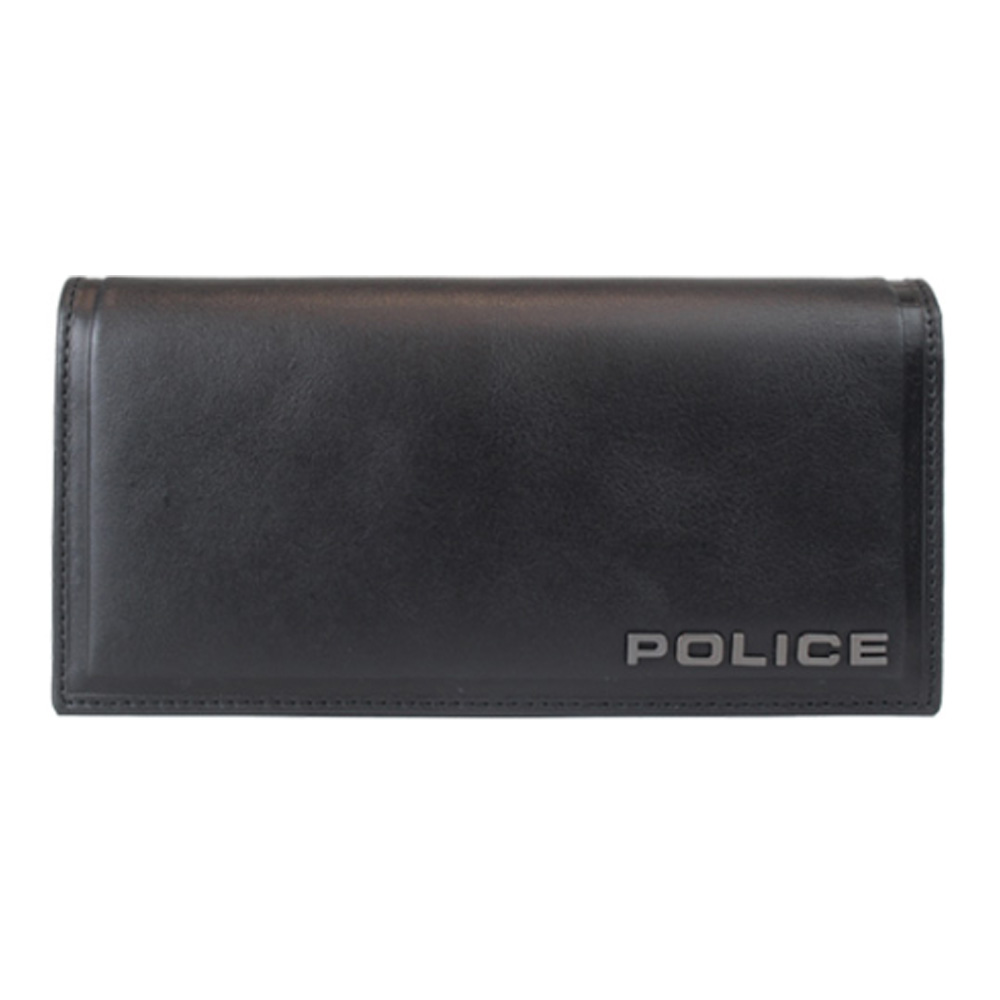 ポリス POLICE 財布 長財布 メンズ レザー EDGE LONG WALLET ブラック