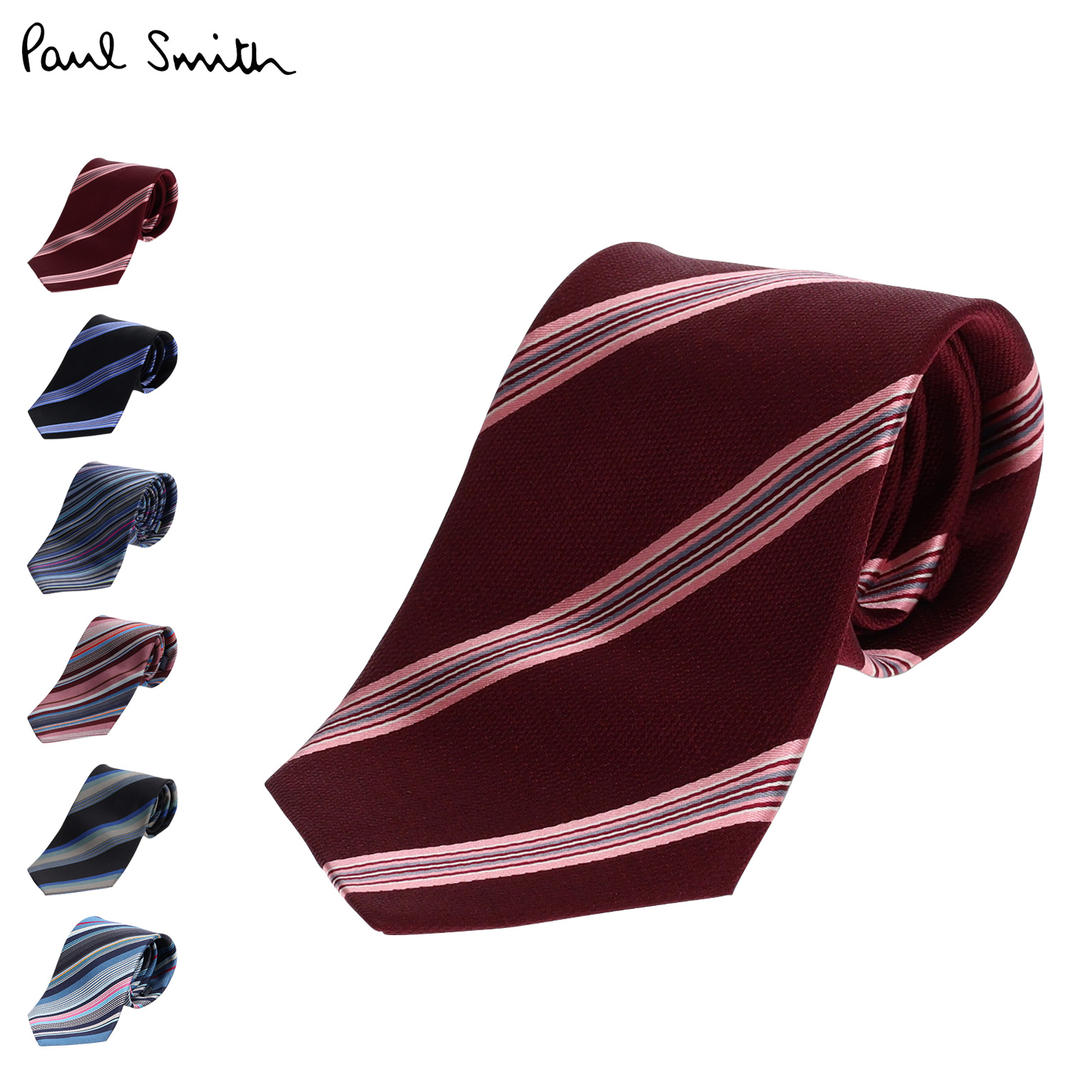 【国内即発】Paul Smith シルク ネクタイ M1A0TIEX 44 Paul Smith ポールスミス ネクタイ PAUL SMITH シルク ウーブン
