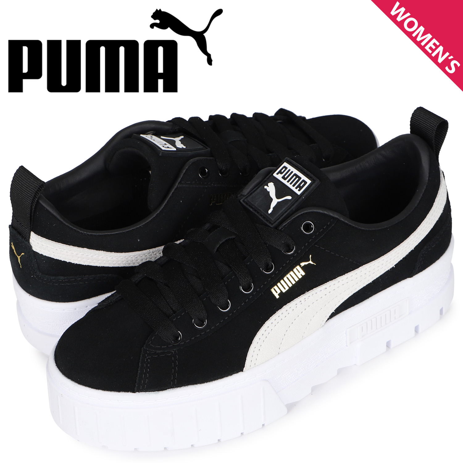 楽天市場】PUMA MAYZE CHELSEA POP WNS PUMA BLACK 384549-02