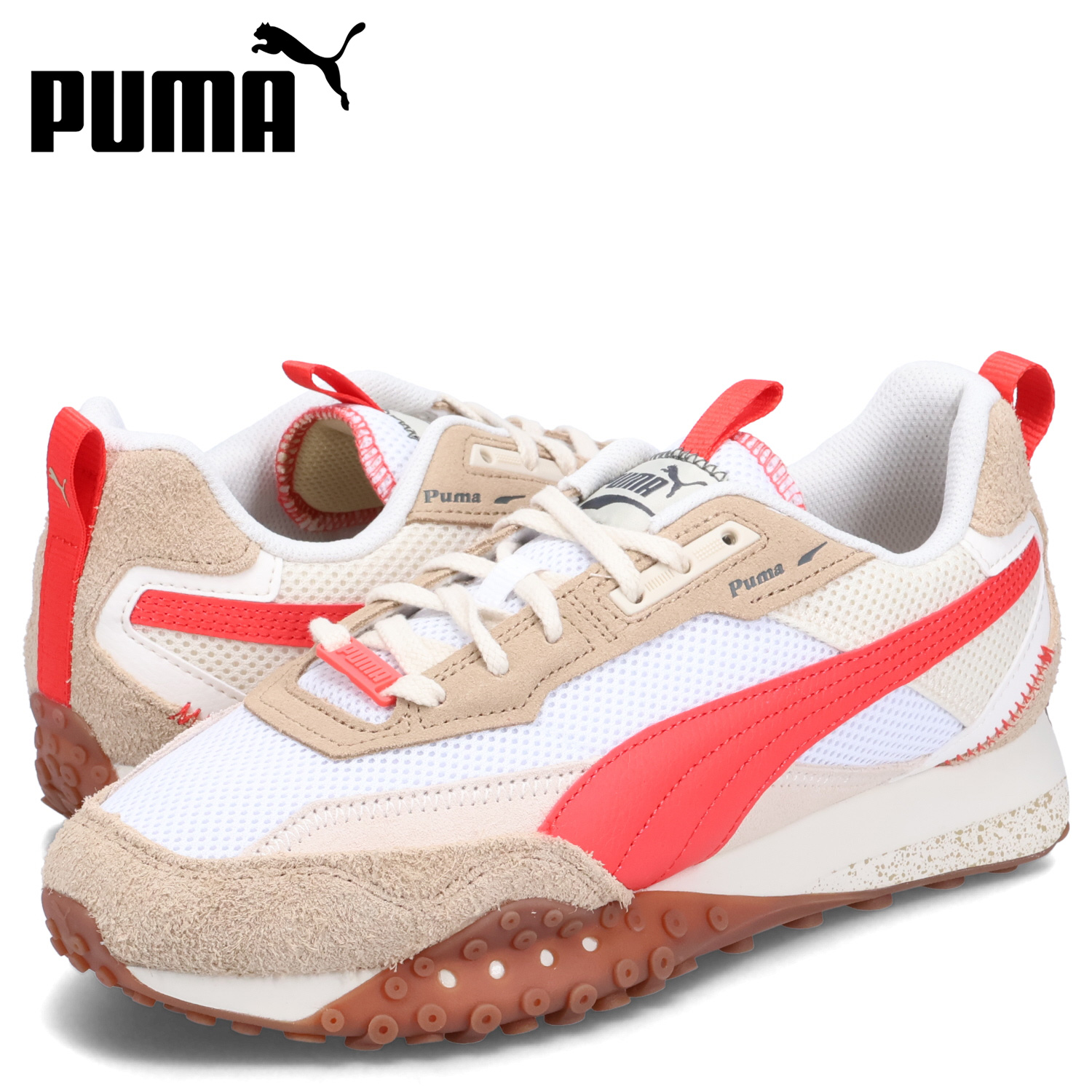 専用PUMA ciele プーマ シエル スニーカー ホワイト/ベージュ/レッド puma-395875-01_r.jpg