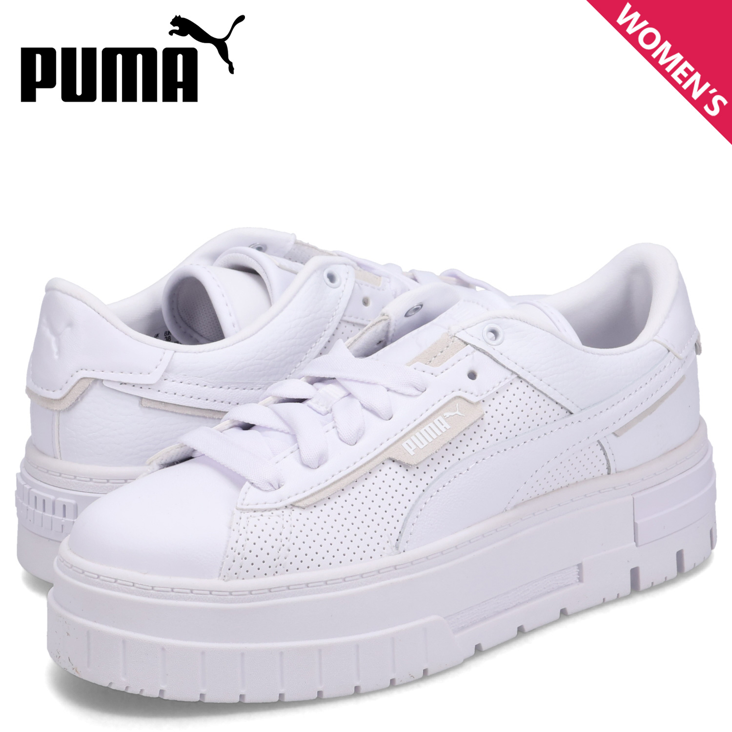 PUMA プーマ スニーカー レディース 厚底 メイズ クラッシュド
