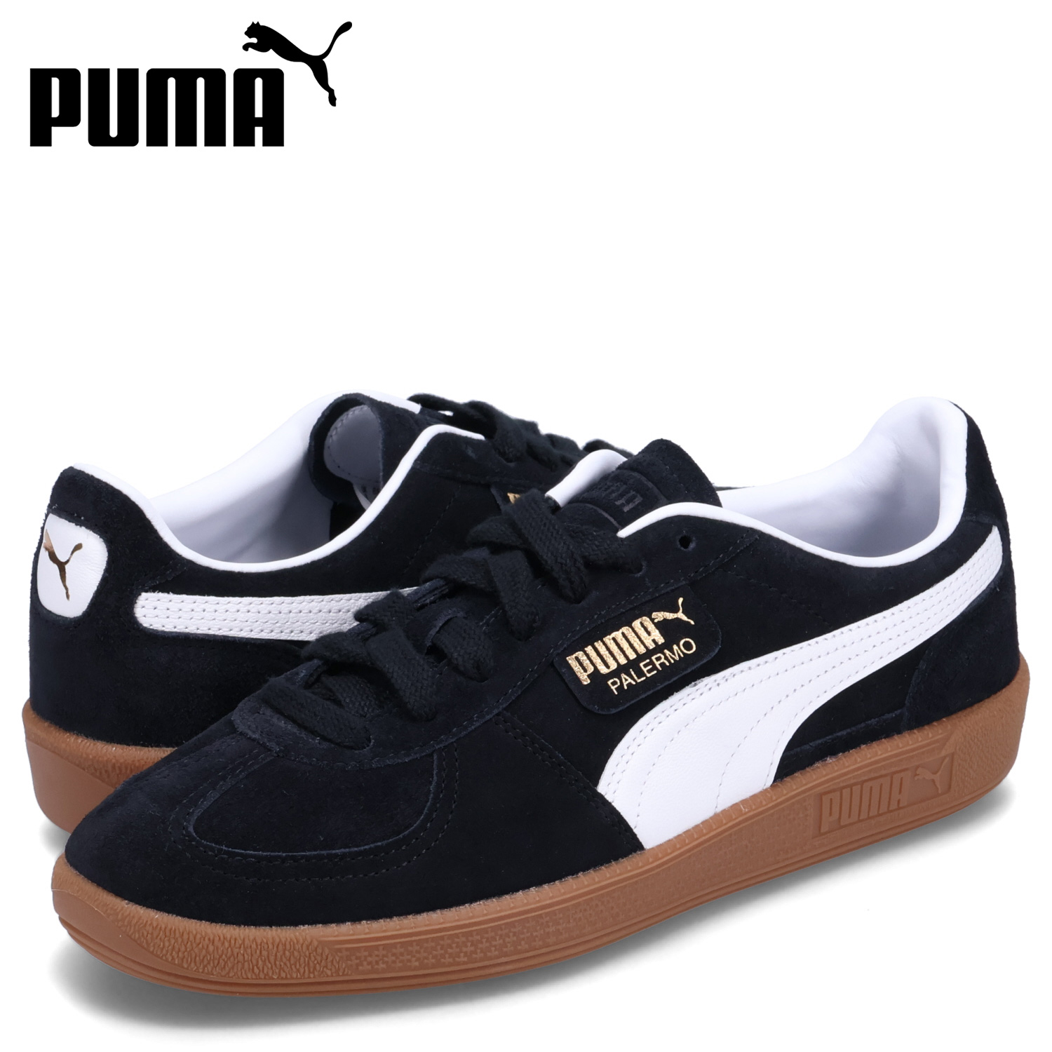 PUMA プーマ スニーカー パレルモ メンズ PALERMO ブラック 黒 396463 