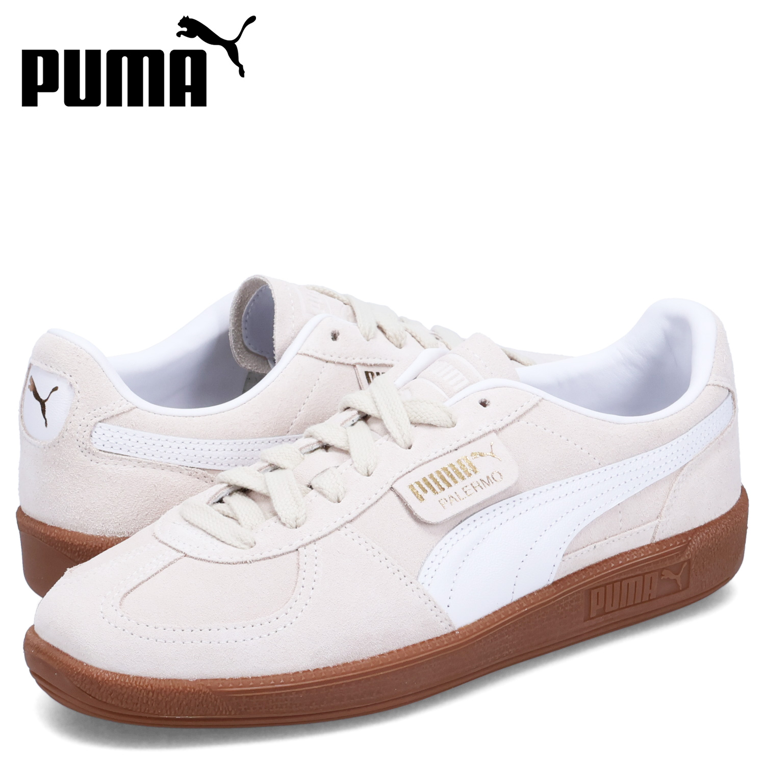 PUMA プーマ スニーカー パレルモ メンズ PALERMO ベージュ 396463-11 