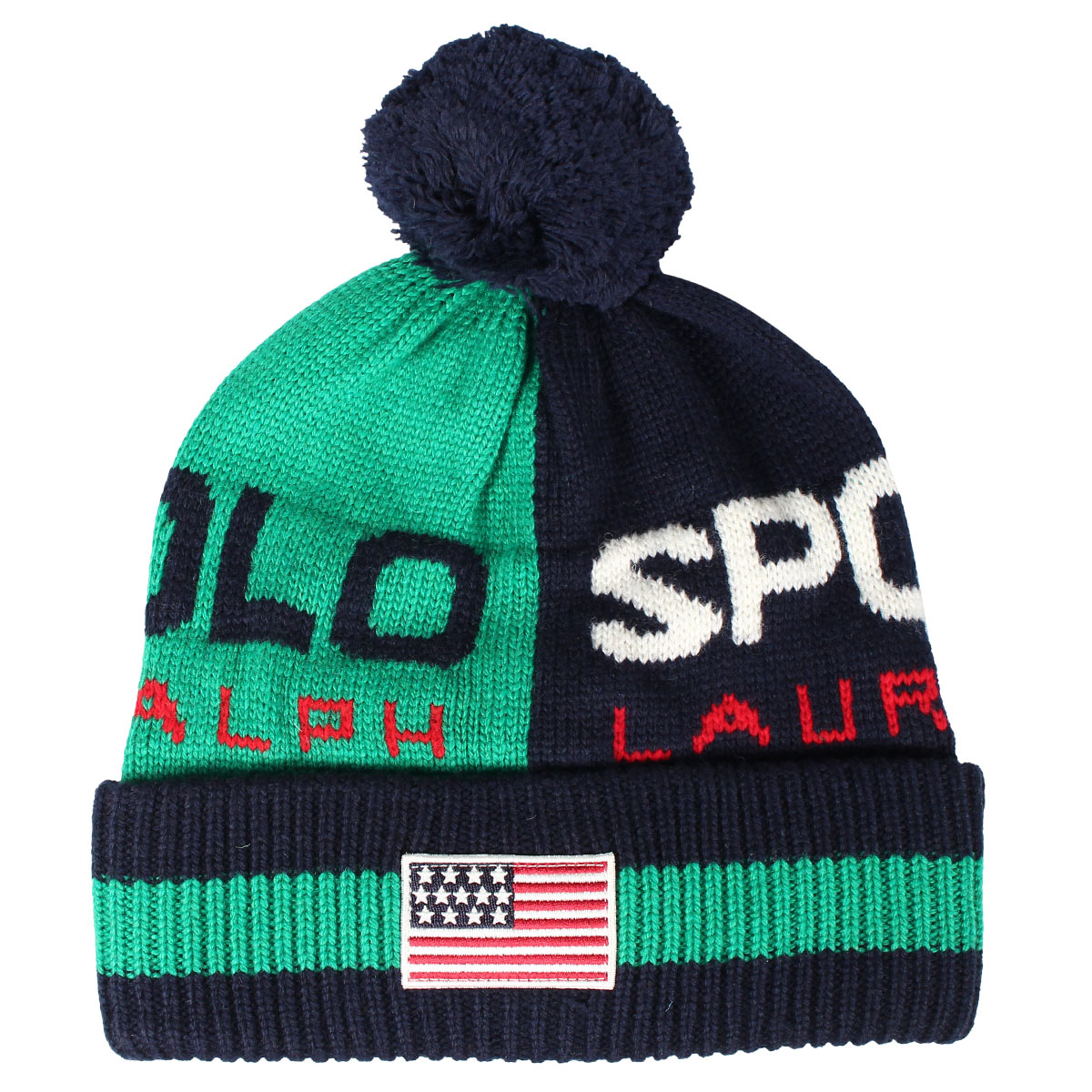 ポロ ラルフローレン POLO RALPH LAUREN ニット帽 ニットキャップ ビーニー メンズ KNIT CAP レッド グリーン イエロー PC0373｜sneak｜02