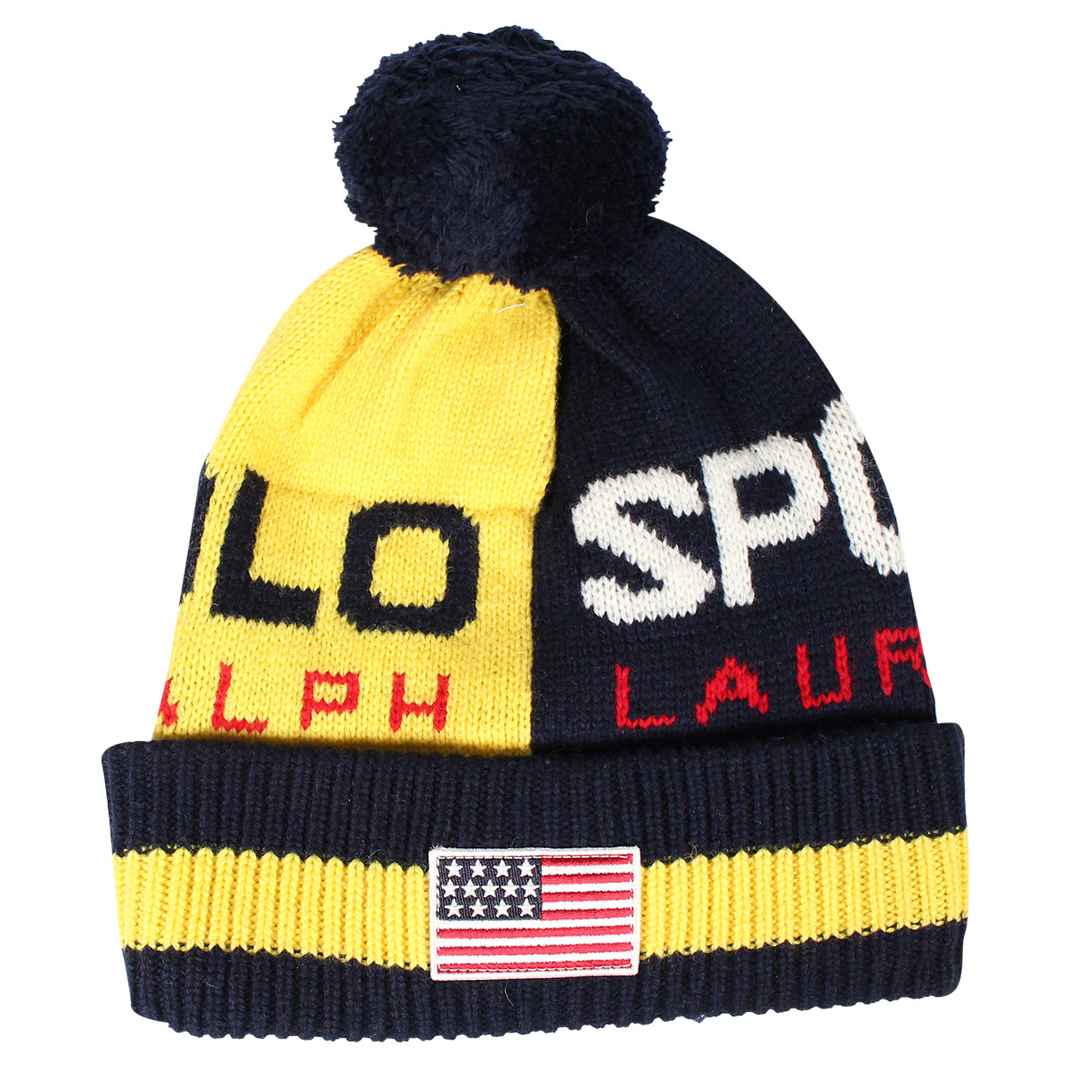 ポロ ラルフローレン POLO RALPH LAUREN ニット帽 ニットキャップ ビーニー メンズ KNIT CAP レッド グリーン イエロー PC0373｜sneak｜04