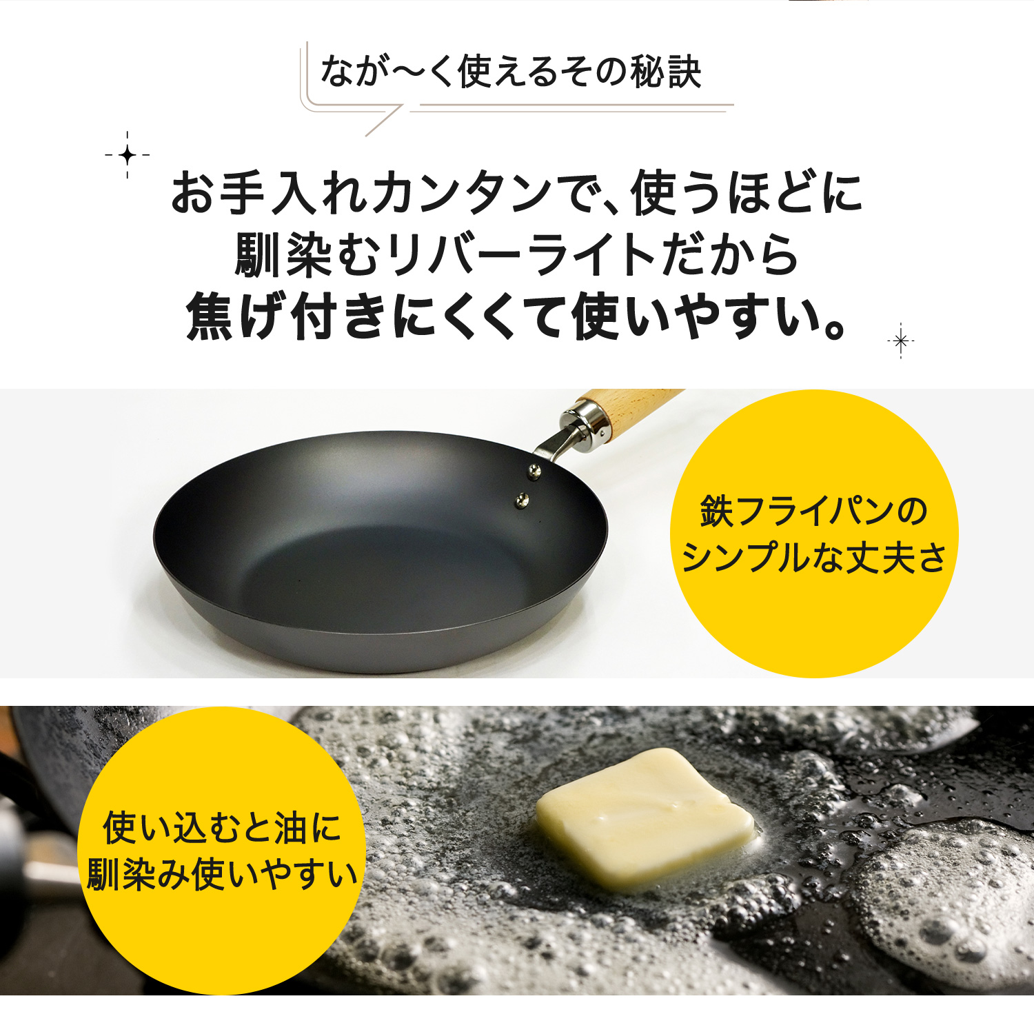 RIVER LIGHT（リバーライト） 極 フライパン 炒め鍋 30cm IH ガス対応