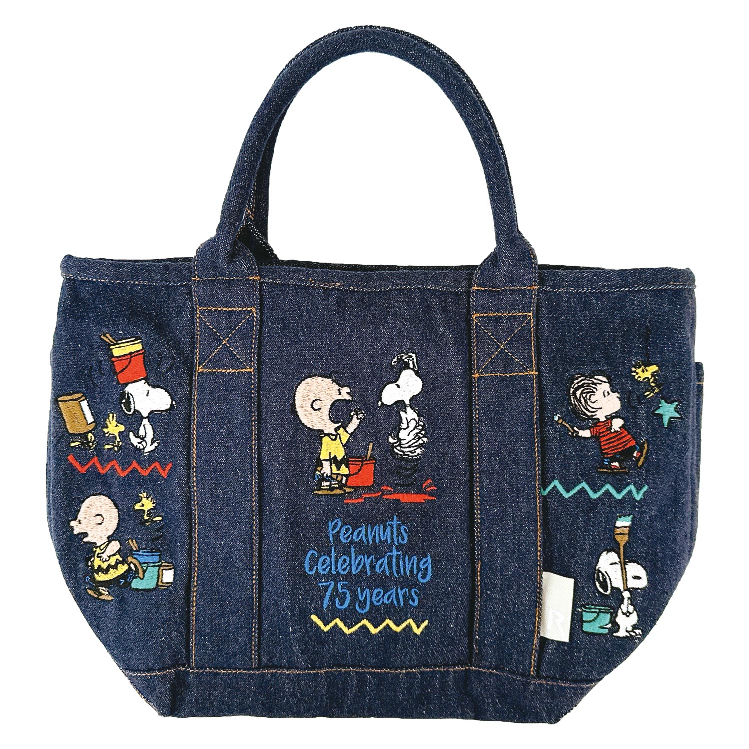 SNOOPY ROOTOTE マザーズバッグ 刺繍 ROOTOTE ルートート スヌーピー トートバッグ レディース デニム