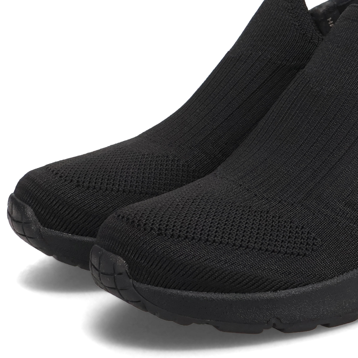 スケッチャーズ スリップインズ：ウノ ウェッジ - キッキング ニット ブラック SKECHERS スケッチャーズ ウノ ウェッジ キッキング ニット