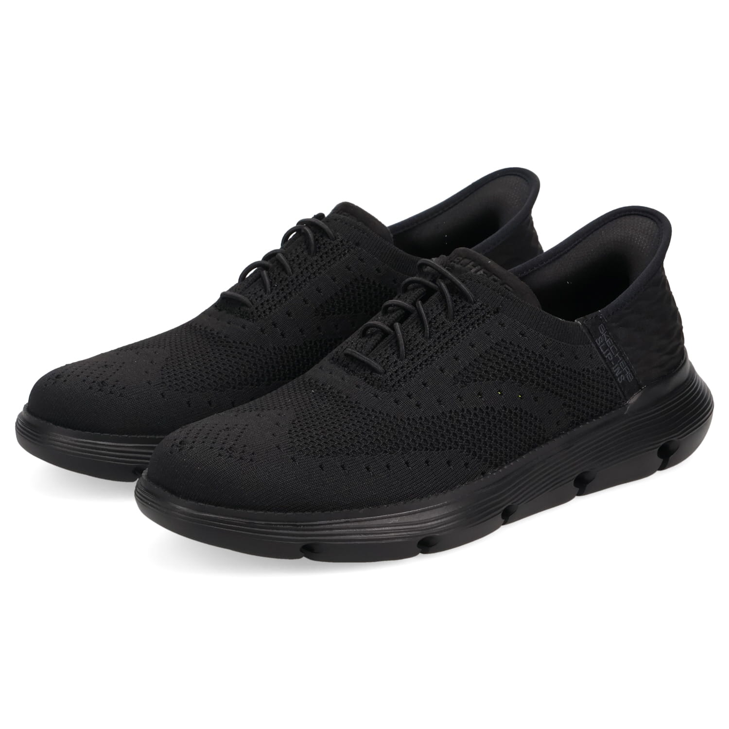 SKECHERS SLIP-INS ブラックスニーカー SKECHERS スケッチャーズ スニーカー スリッポン 防水 ビジネス