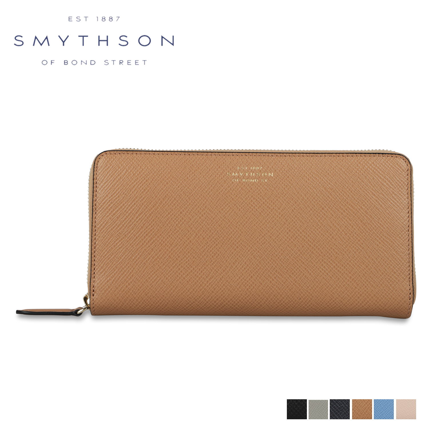 スマイソン SMYTHSON 財布 長財布 パナマ レザージップ パース レディース 本革 ラウンドファスナー PANAMA LEATHER ZIP  PRS L : smy-p-lg-zip-ar : スニークオンラインショップ - 通販 - Yahoo!ショッピング