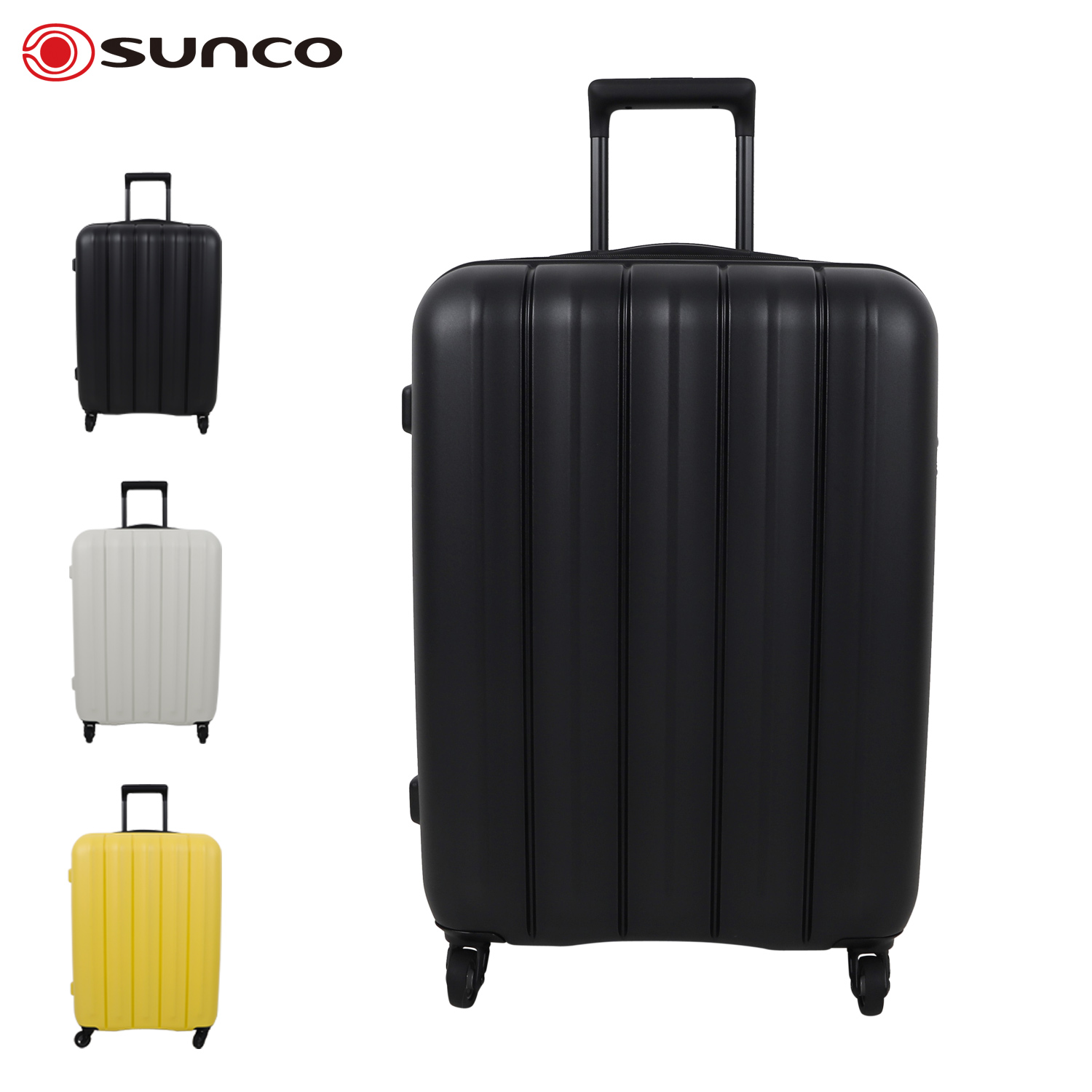 sunco/トラベルキャリー/-/WHT/Ruberica サンコー SUNCO スーツケース キャリーバッグ 極軽 メンズ