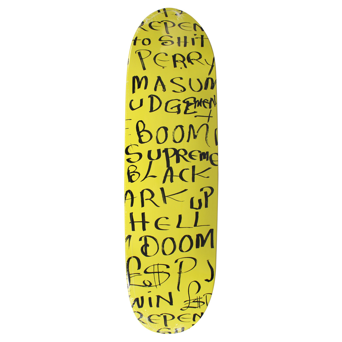 シュプリーム Supreme スケボー デッキ スケートボード Lee Scratch Perry コラボ BLACK ARK CRUISER  SKATEBOARD ブラック イエロー 黒