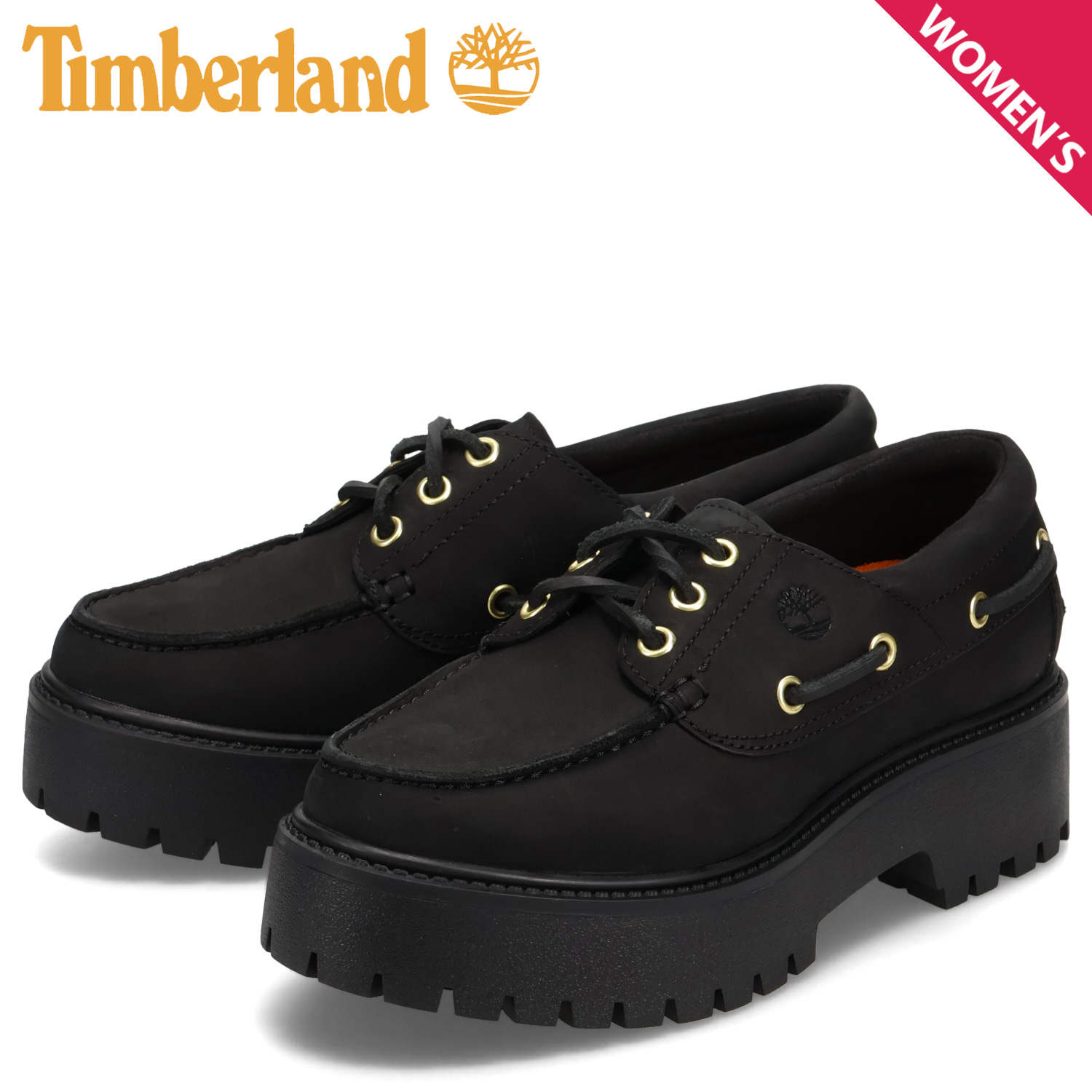 Timberland デッキシューズ 黒/青　3eye Timberland デッキシューズ 黒/青 3eye