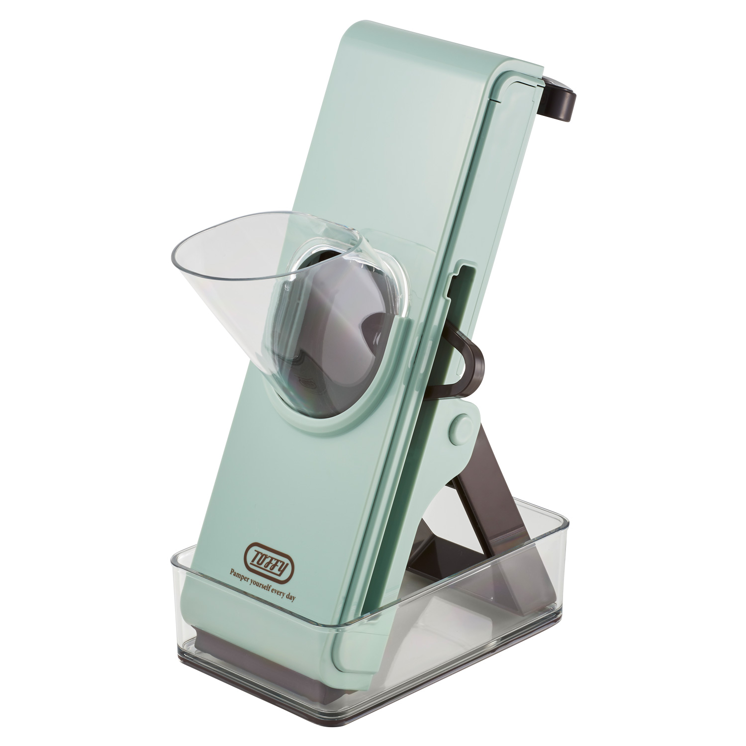 Toffy トフィー スライサー 千切り コンパクト 保存容器付き セーフティープッシュスライサー SAFETY PUSH SLICER K-HC9 | Toffy | 02