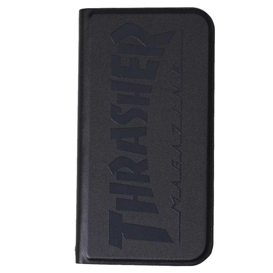 スラッシャー THRASHER iphone12 mini スマホケース メンズ レディース 手帳型 携帯 アイフォン ブラック ネイビー 黒 ネコポス可｜sneak｜02