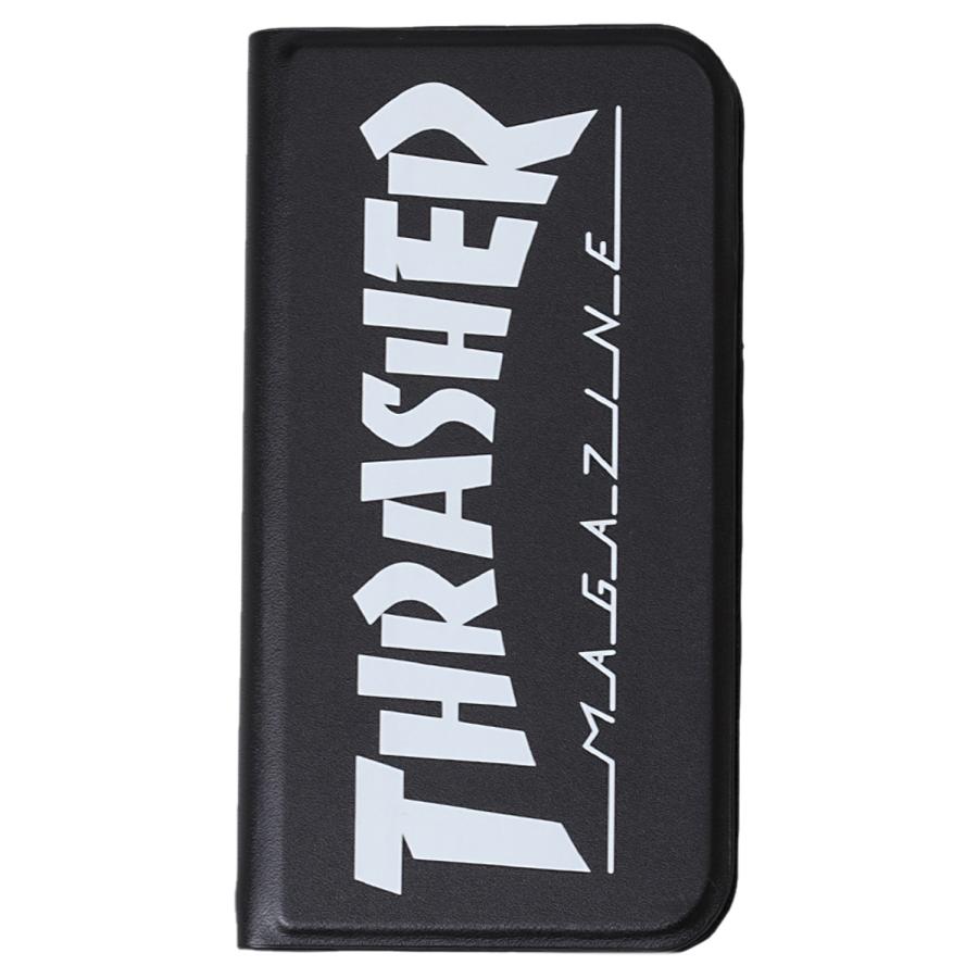 スラッシャー THRASHER iphone12 mini スマホケース メンズ レディース 手帳型 携帯 アイフォン ブラック ネイビー 黒 ネコポス可｜sneak｜04