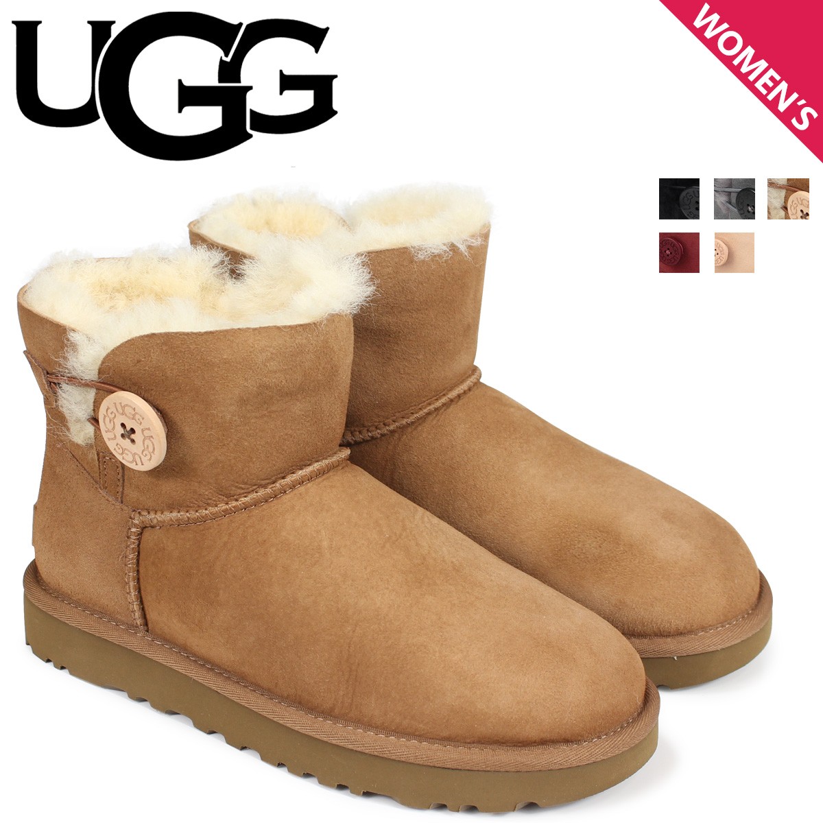 UGG アグ ムートン ブーツ ミニベイリー ボタン MINI BAILEY BUTTON II