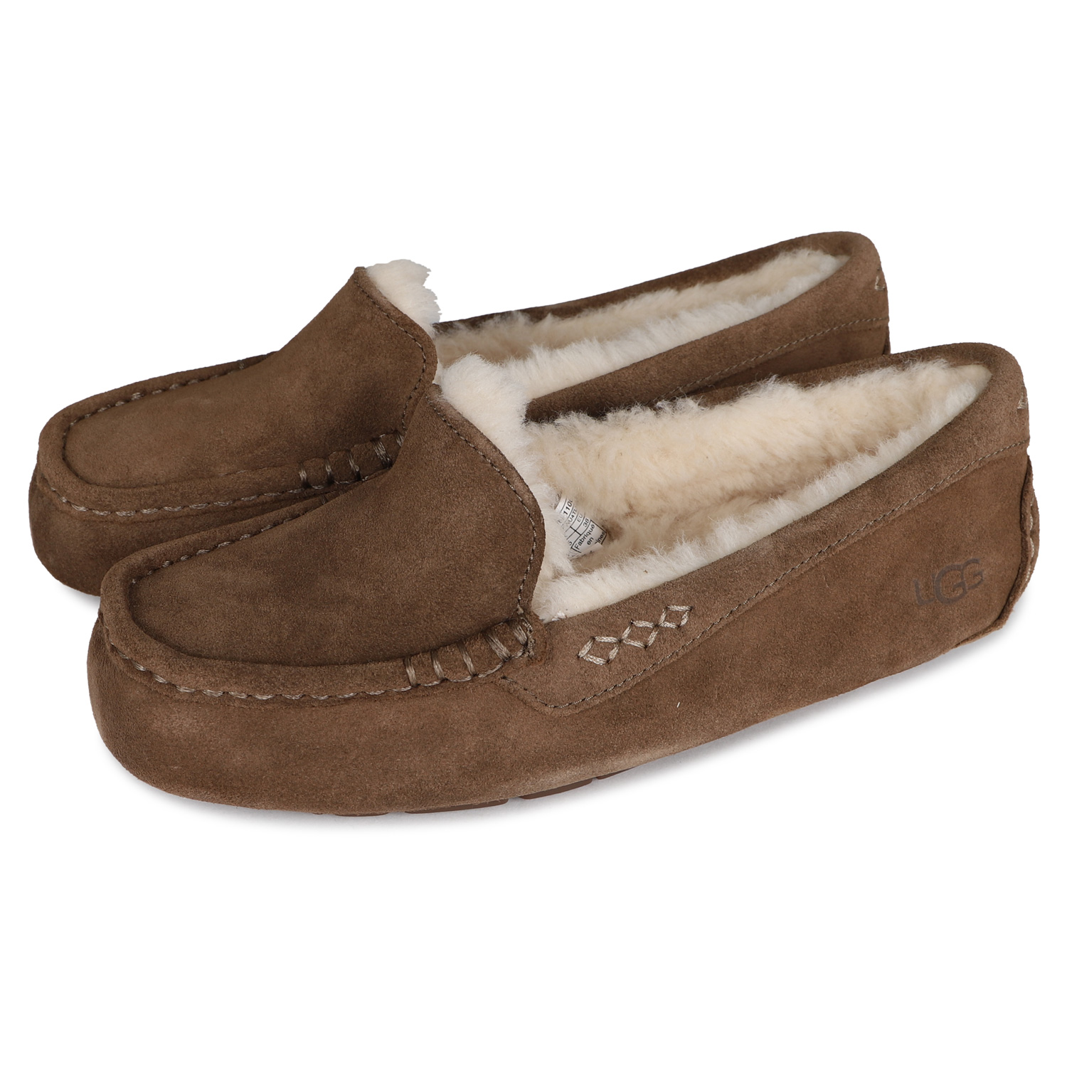 UGG アグ スリッポン モカシン アンスレー レディース ANSLEY グレー ブラウン ベージュ ブラック レッド ピンク 黒 1106878｜sneak｜06