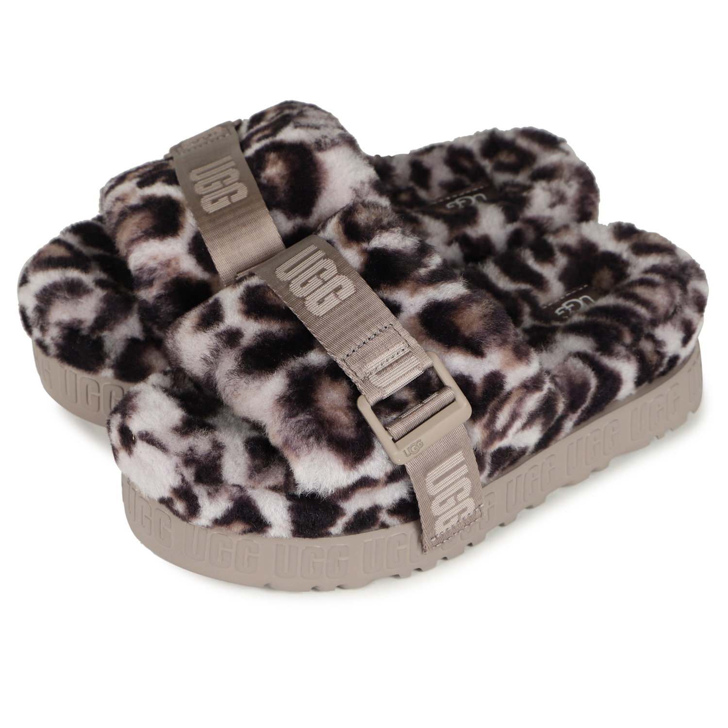 UGGファーサンダル UGG アグ サンダル レディース ファー フラッフィータ FLUFFITA