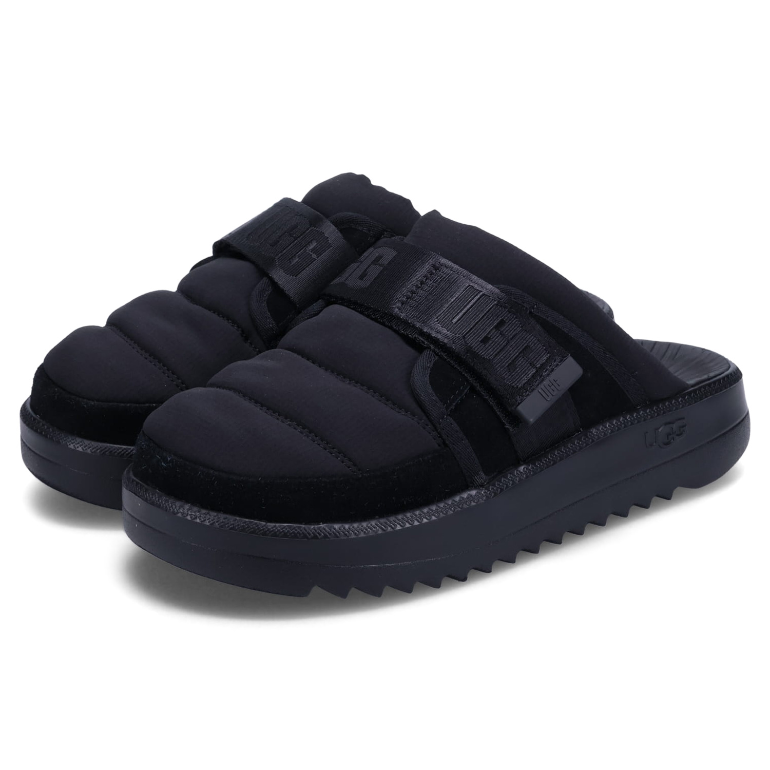 在庫有即発送 UGG アグ ユニオンスライド ヌバックサンダル 黒 UGG アグ サンダル W CALLIE 1152697 レディース 厚底