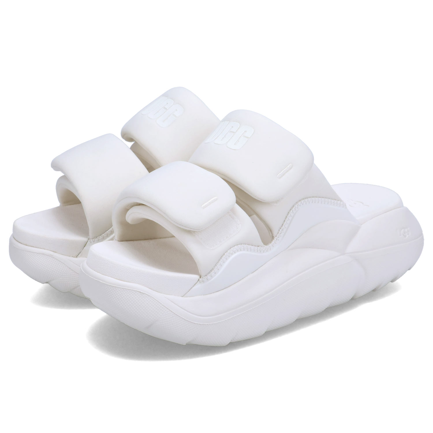 UGG★スエード ステッチサンダル UGG タッチストラップ スエードサンダル | ブラウン | FARFETCH JP