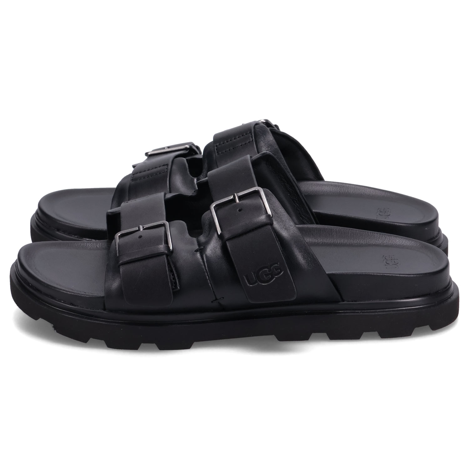 UGG ブラック メンズ　スライドサンダル r400