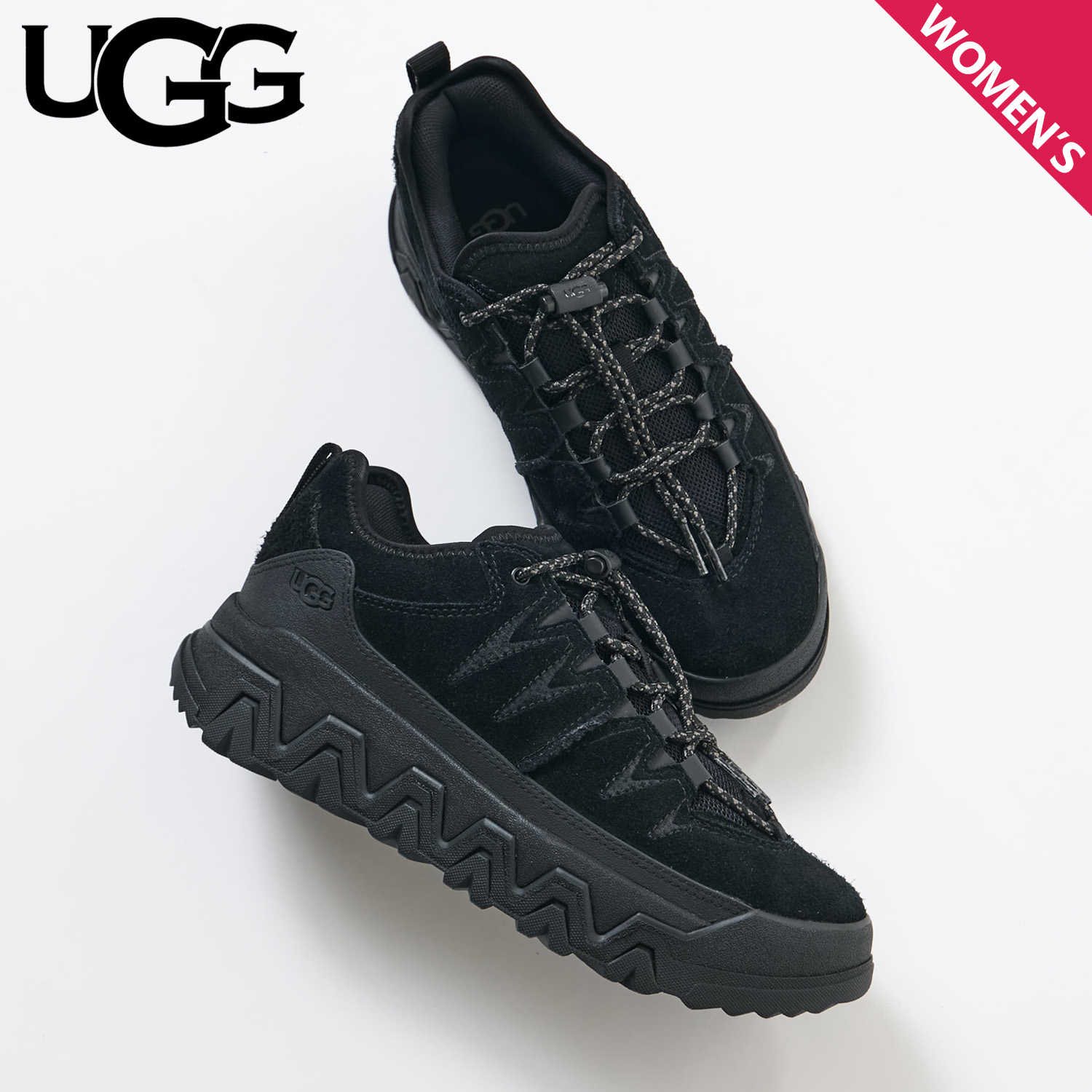 UGG ブラック スニーカー - メルカリ