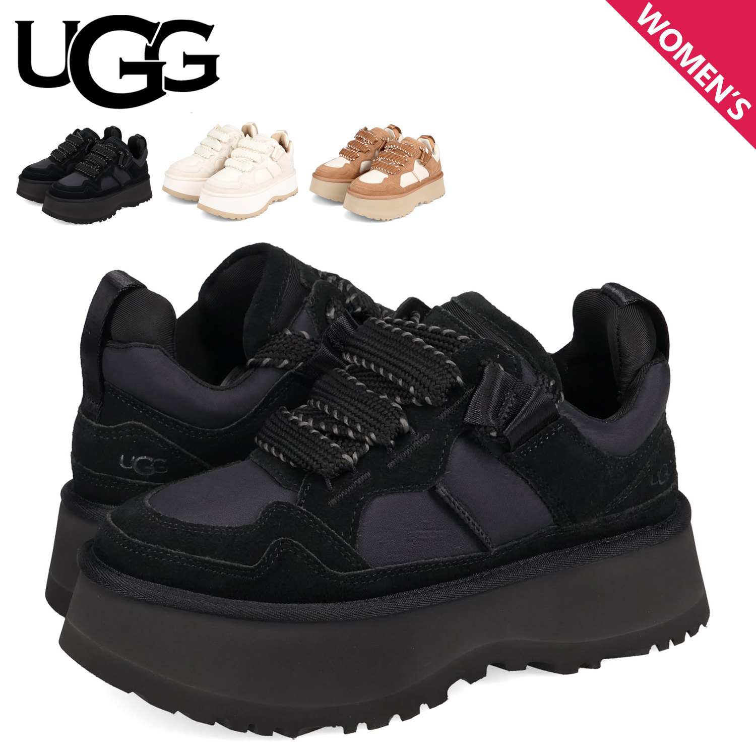 新作 UGG アグ Astromel 厚底スニーカー プラットフォーム UGG] Astromel 厚底プラットフォーム スニーカー (UGG