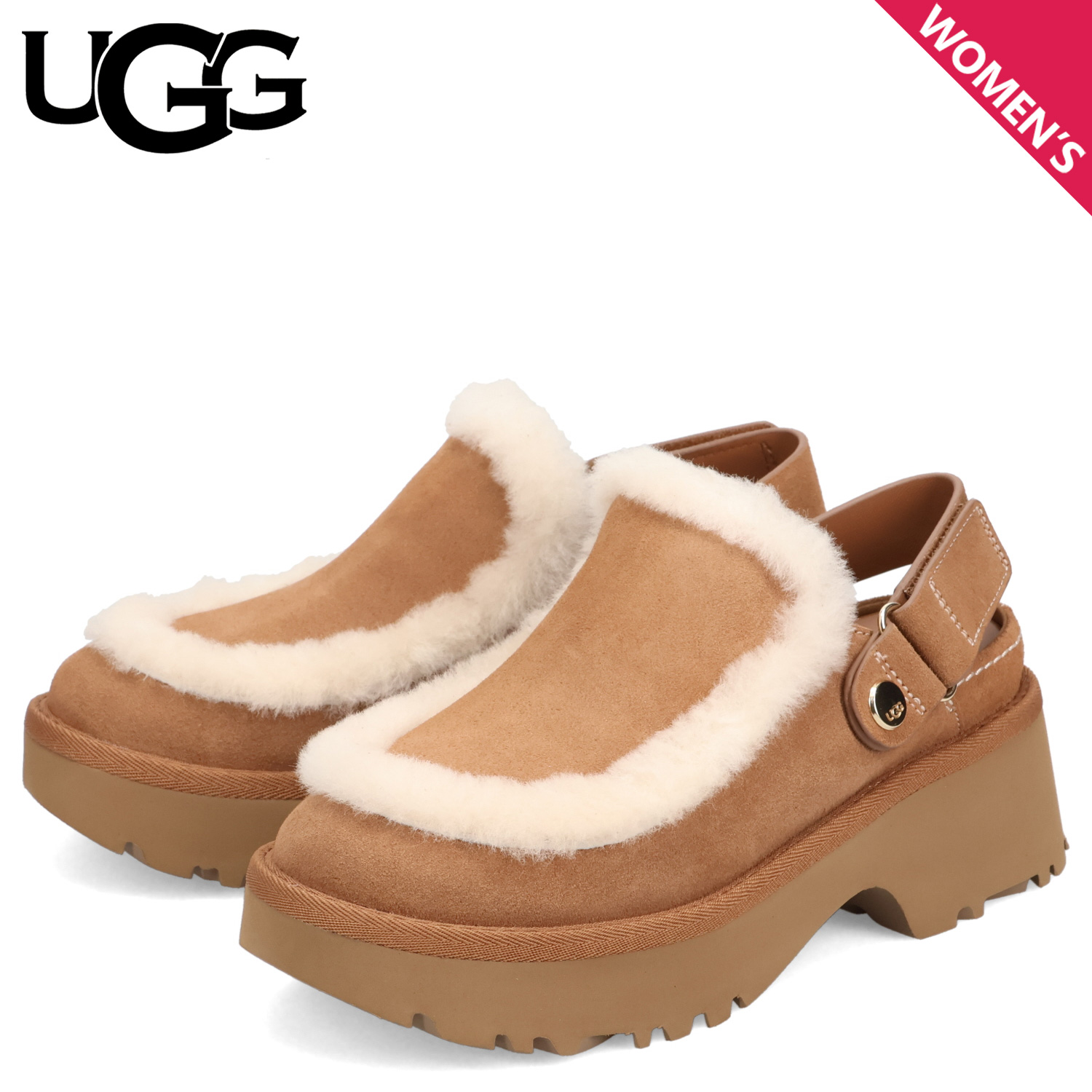 UGG ホワイト サボ・クロッグサンダル UGG アグ サンダル クロッグサンダル サボ エスミー クロッグ