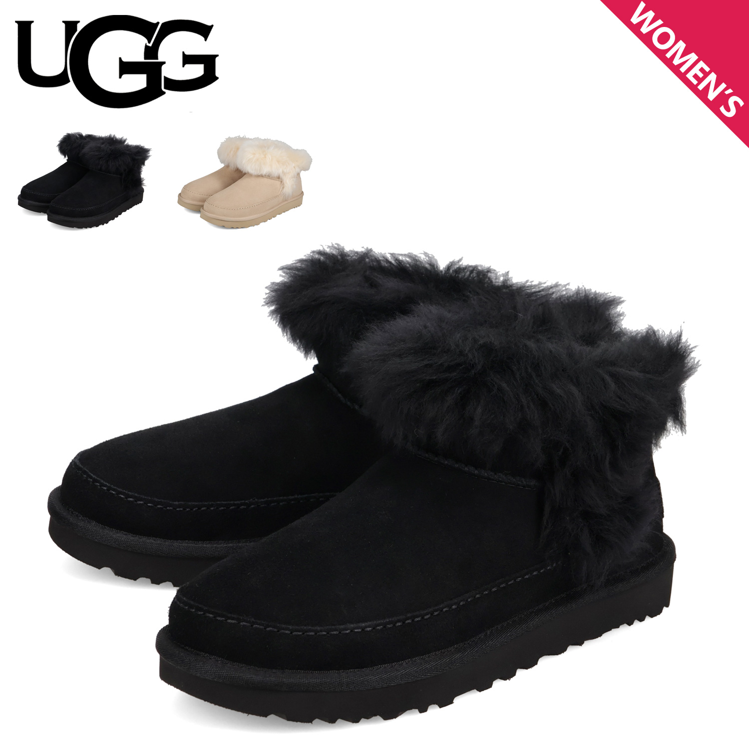 UGG（アグ） ブーツ ムートンブーツ ショート レディース シープスキン