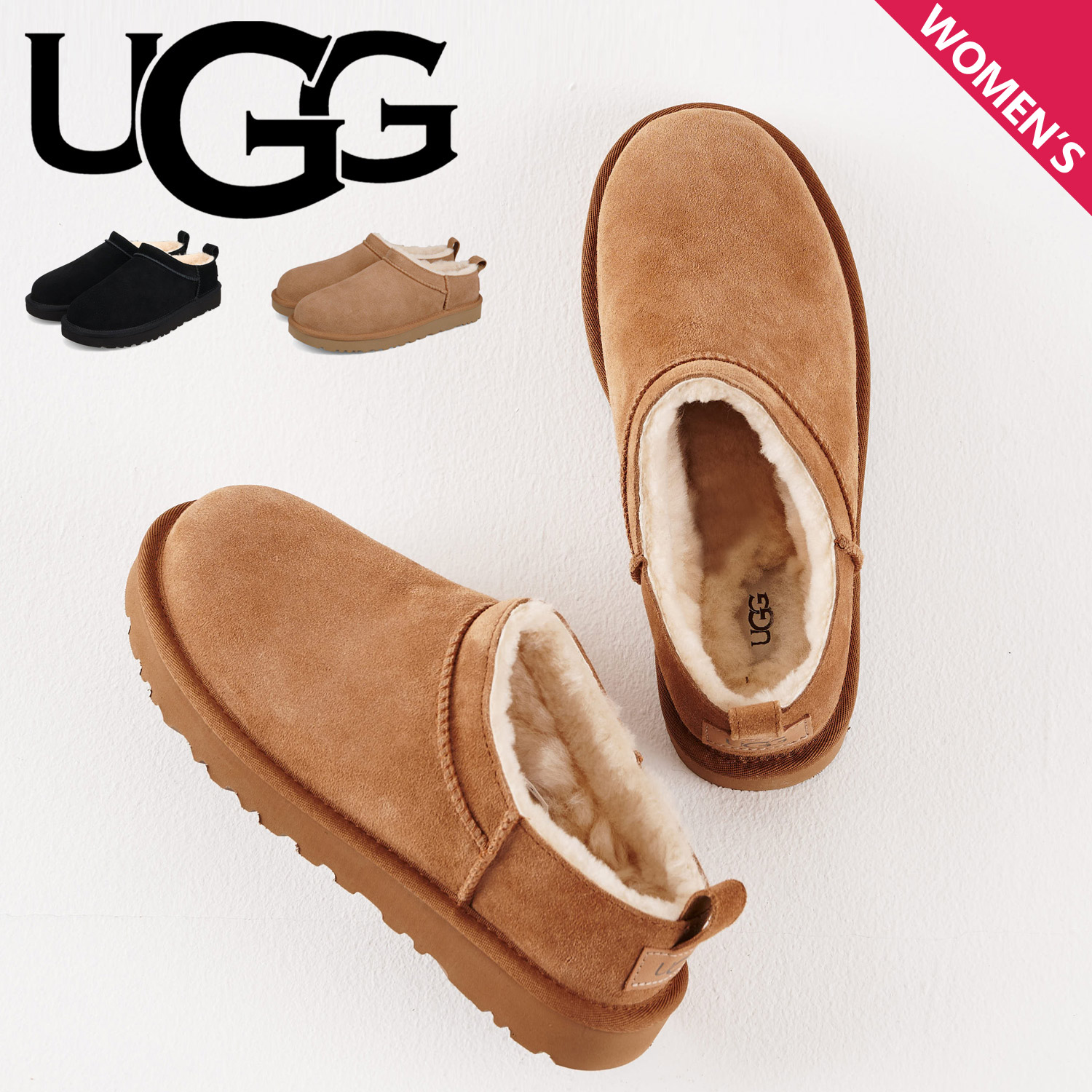 UGG（アグ） ブーツ ムートンブーツ アンクル クラシック レディース