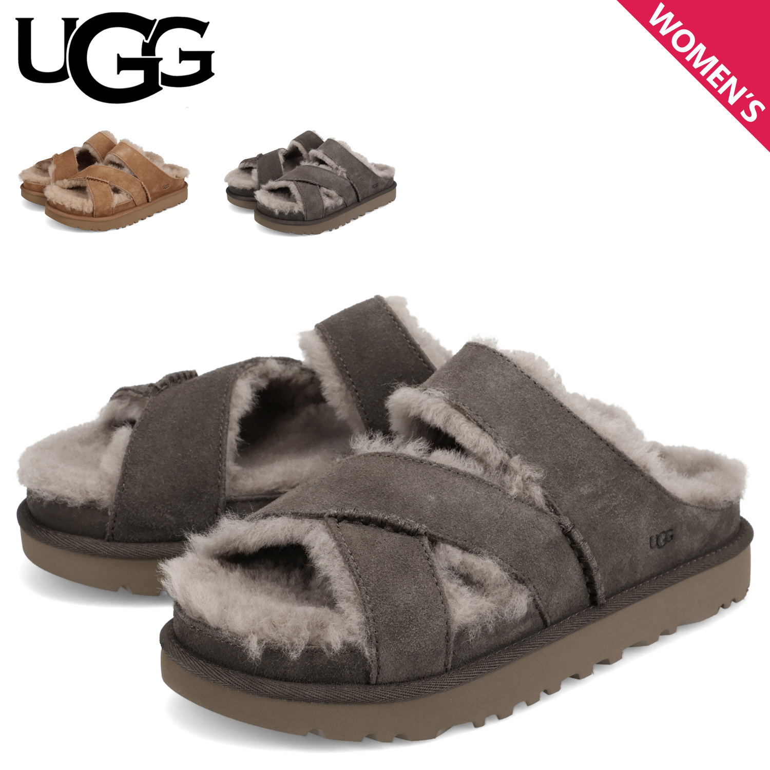 UGG（アグ） サンダル スリッパ グリーンポート クロスストラップ